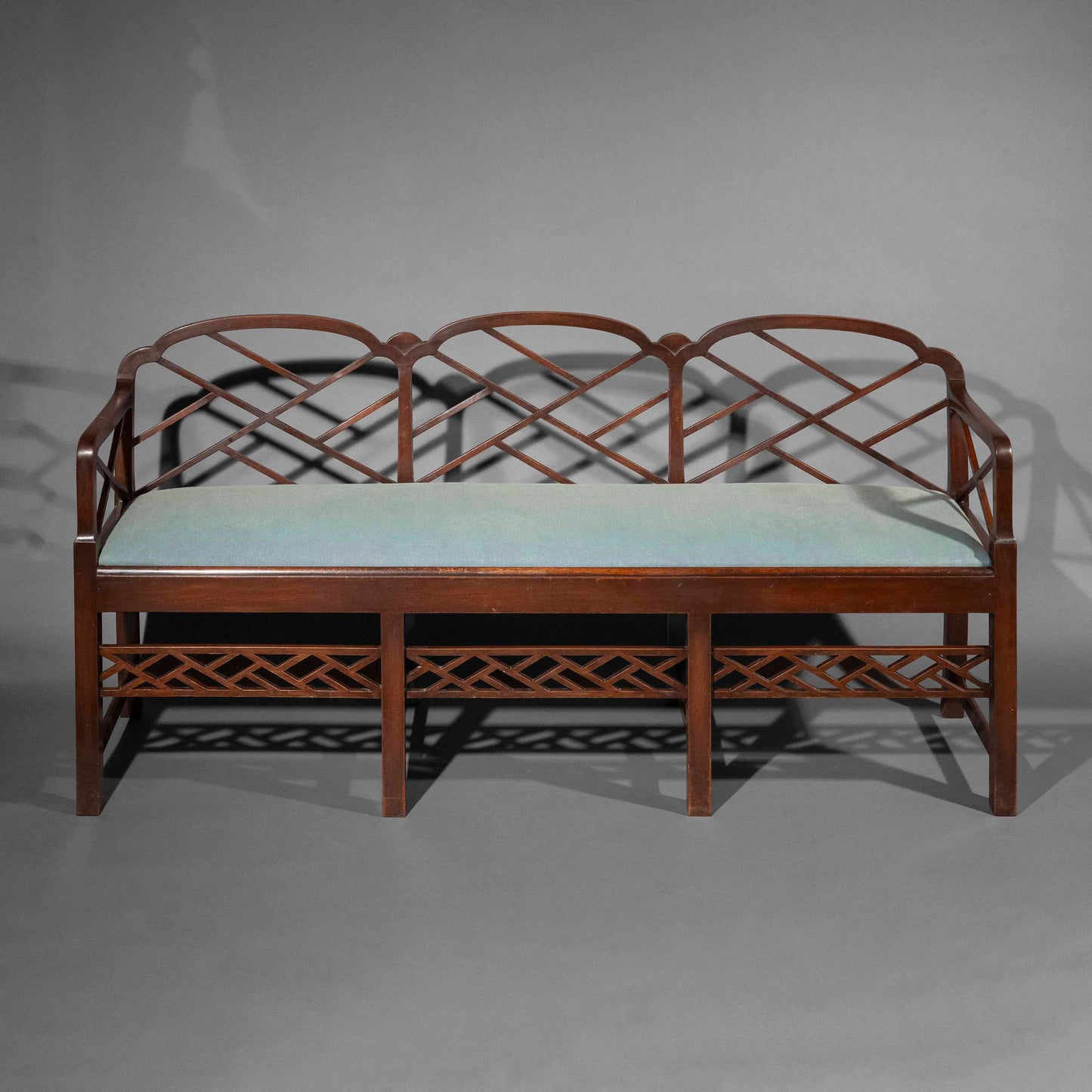 Chinese Chippendale Cockpen Bench