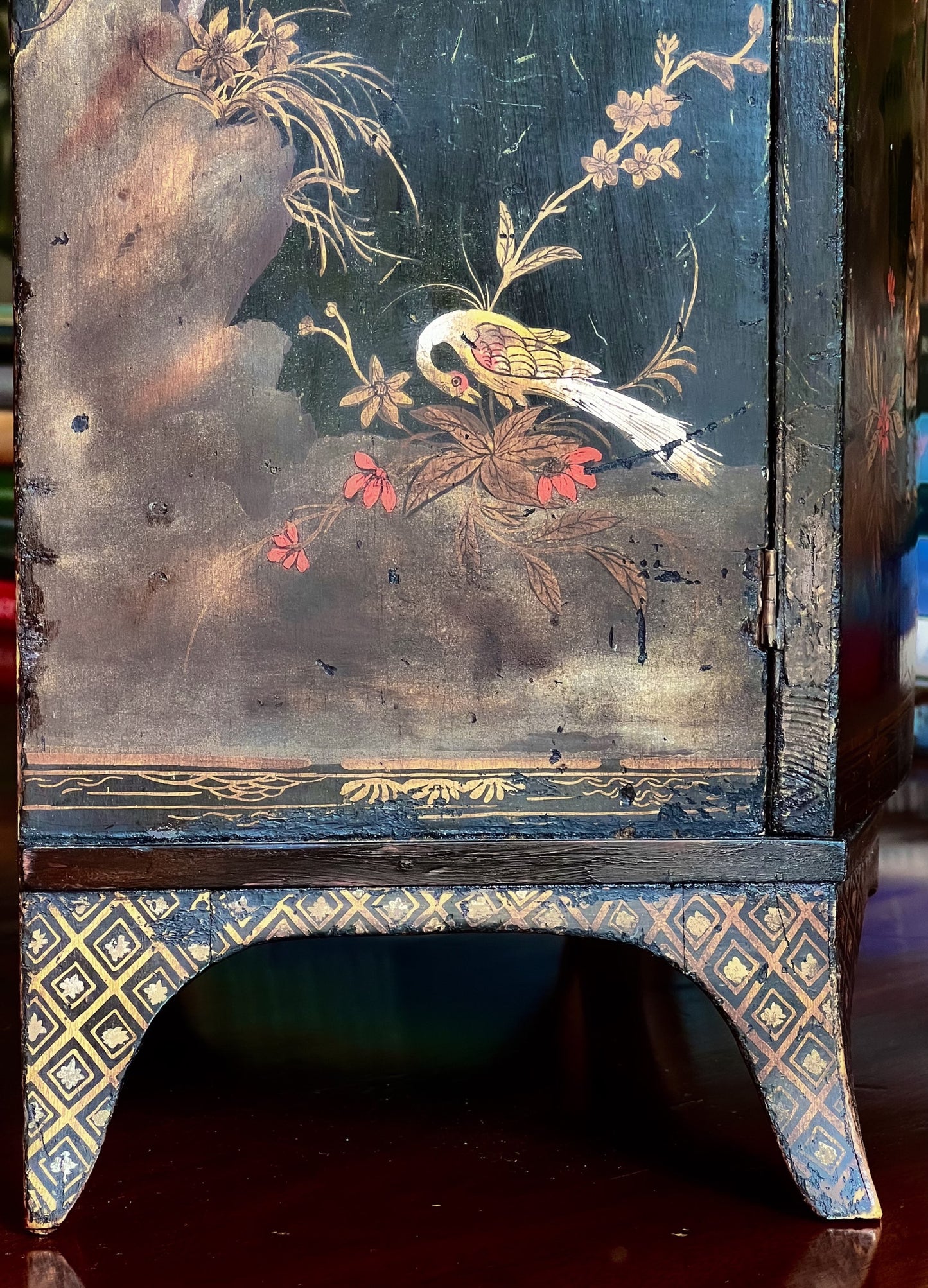 George III Miniature Japanned Collector’s Cabinet