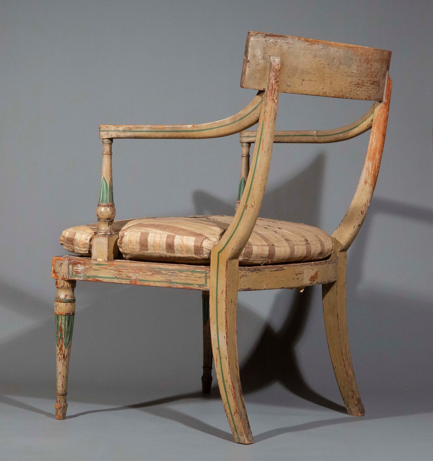 Early 19th Century Regency Painted Armchair, attributed to Gillows