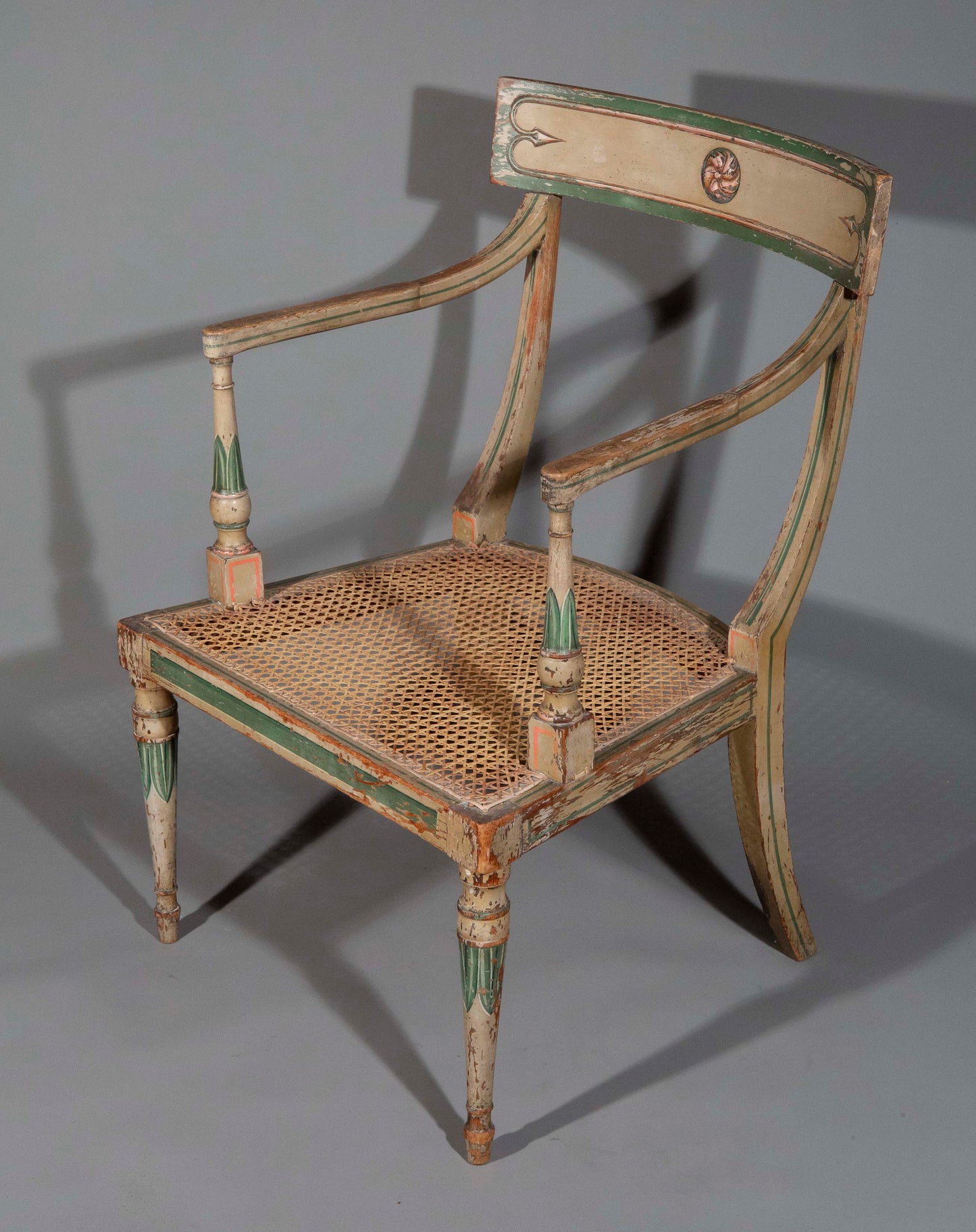Early 19th Century Regency Painted Armchair, attributed to Gillows