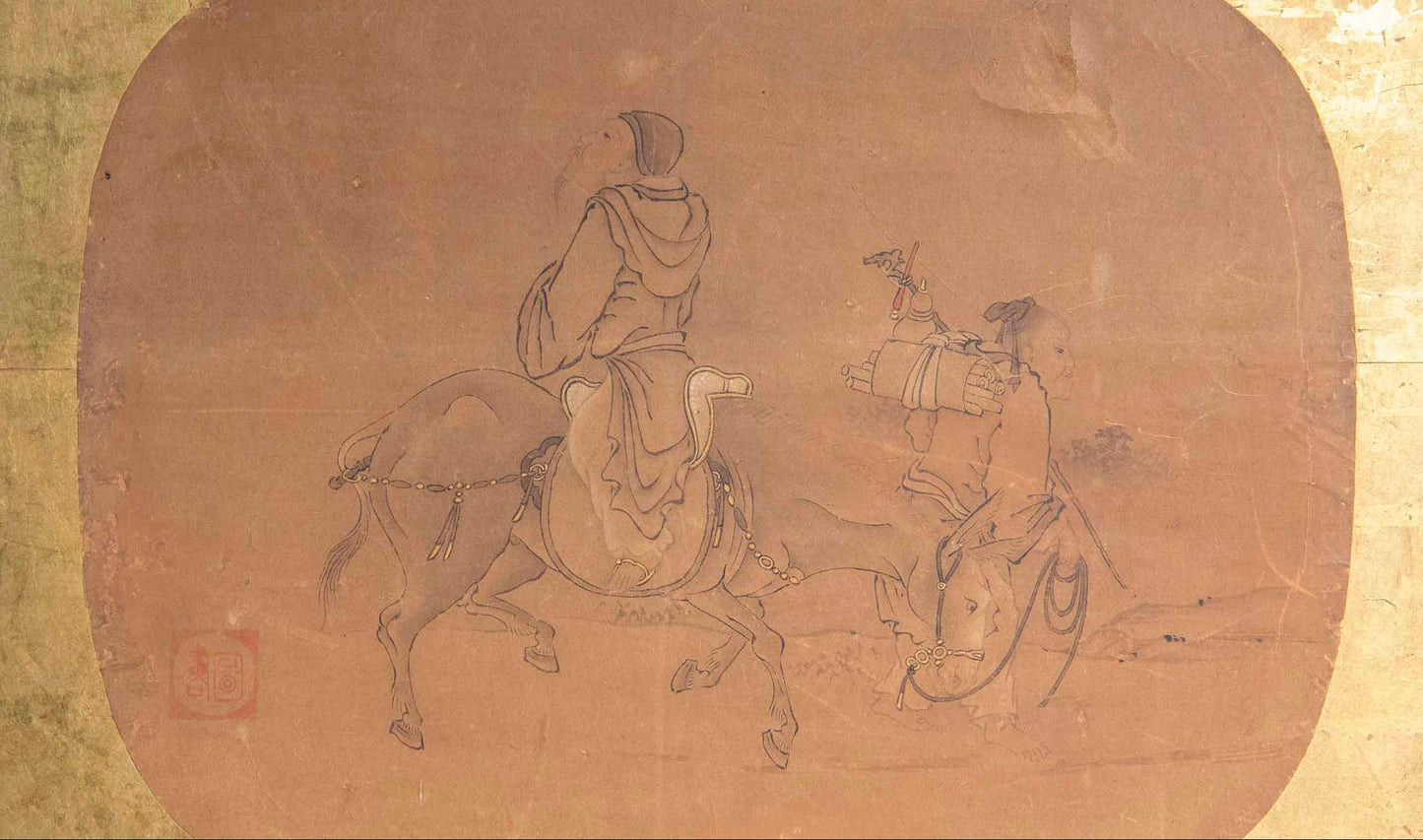 Very Large Chinese 18th Century Gold-Leaf Screen