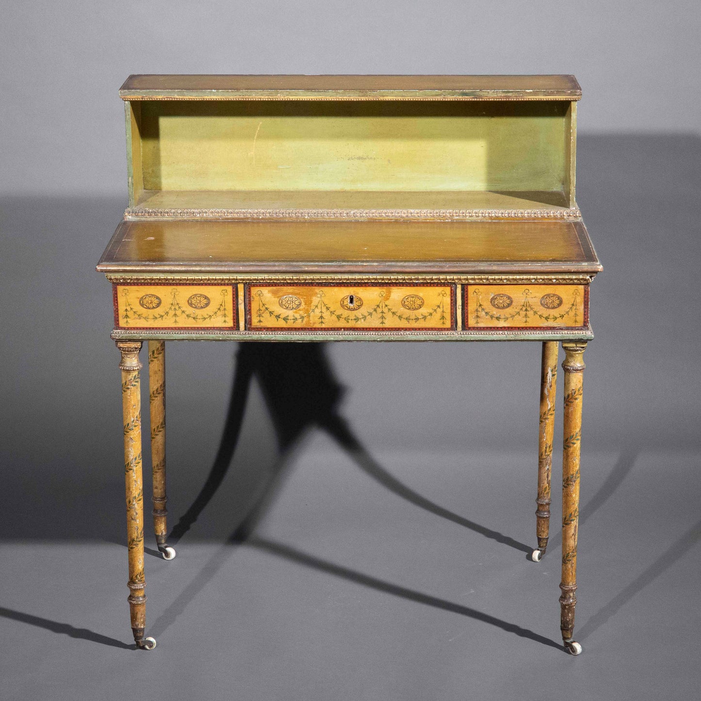 George III Painted Table, Attributed to George Brookshaw