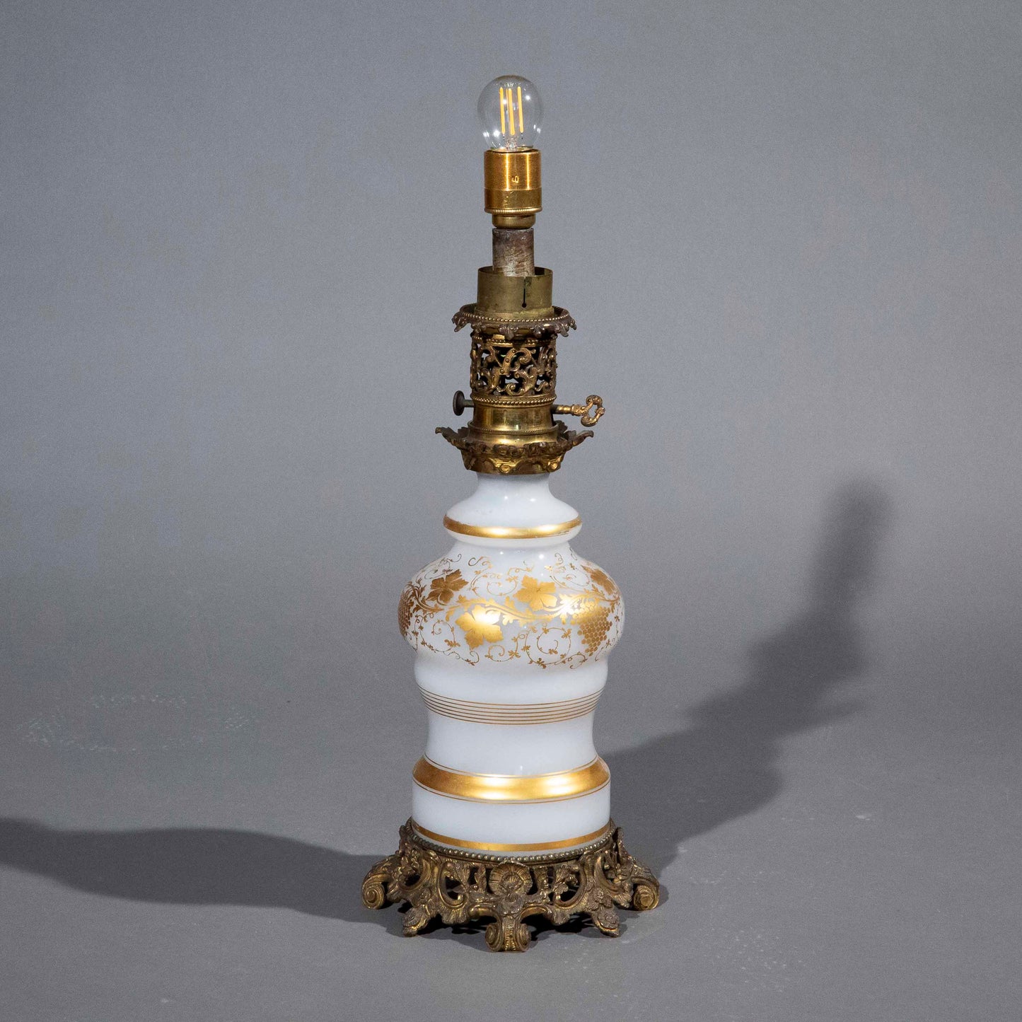 19th Century Opaline Table Lamp