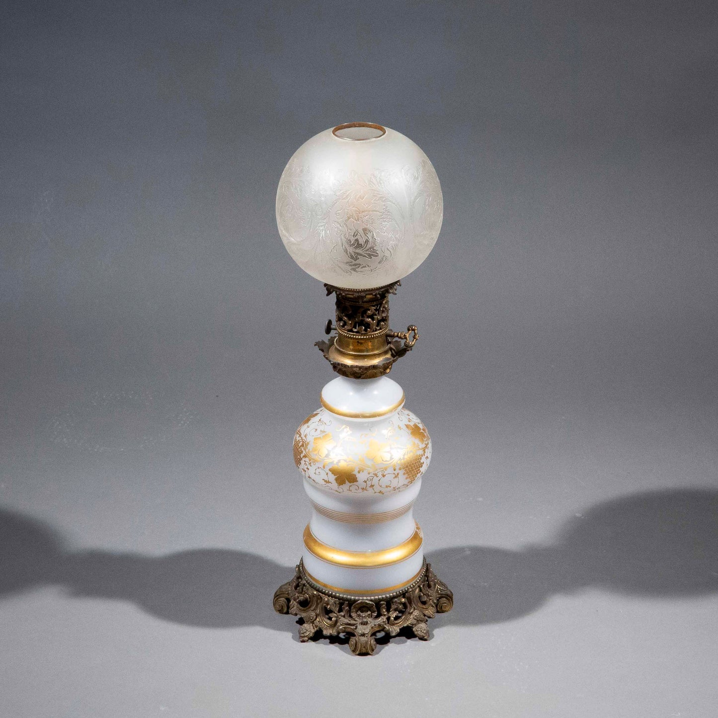 19th Century Opaline Table Lamp