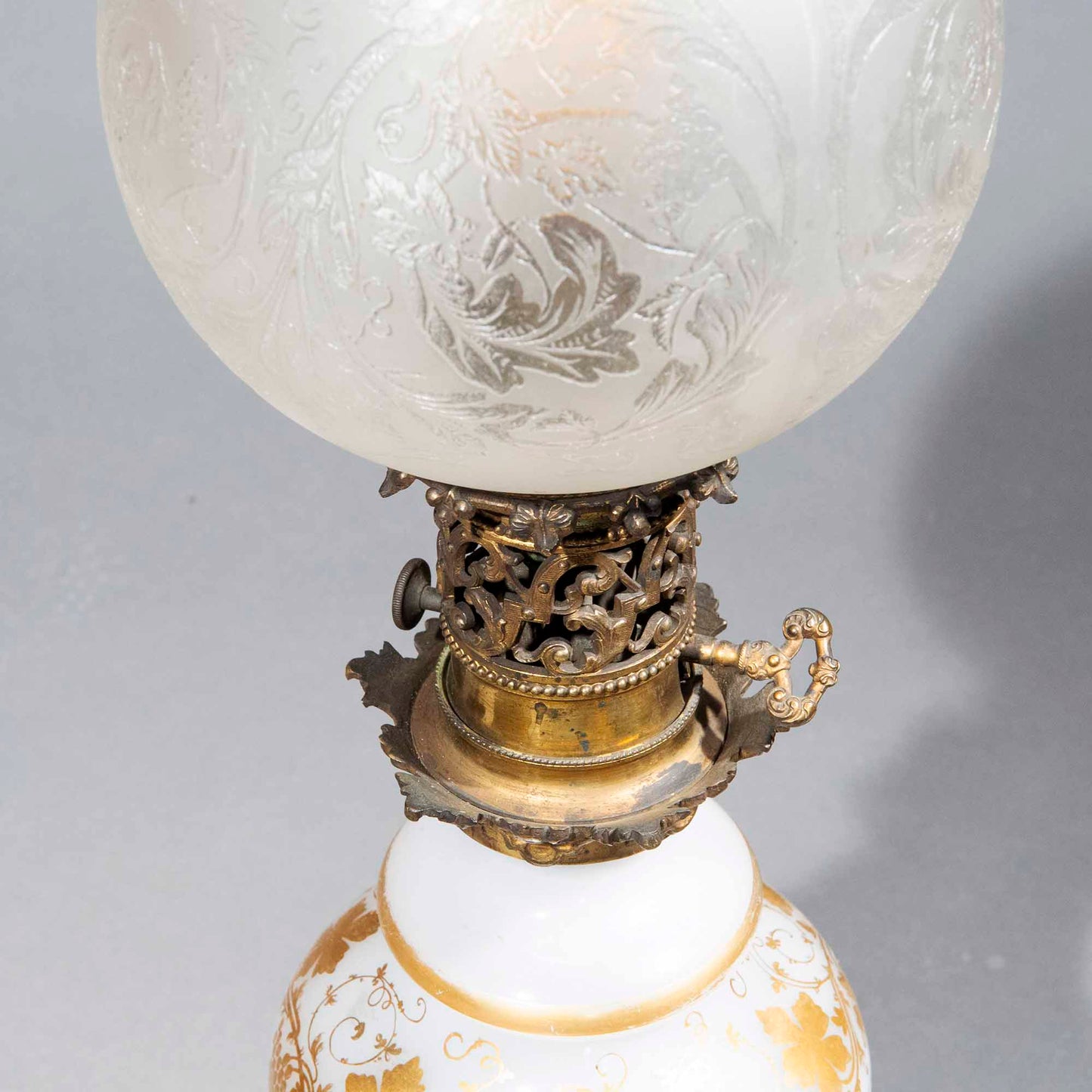 19th Century Opaline Table Lamp