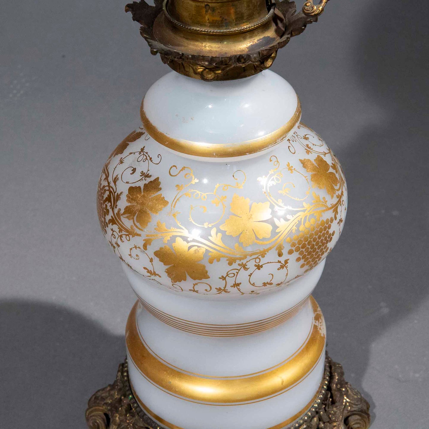19th Century Opaline Table Lamp