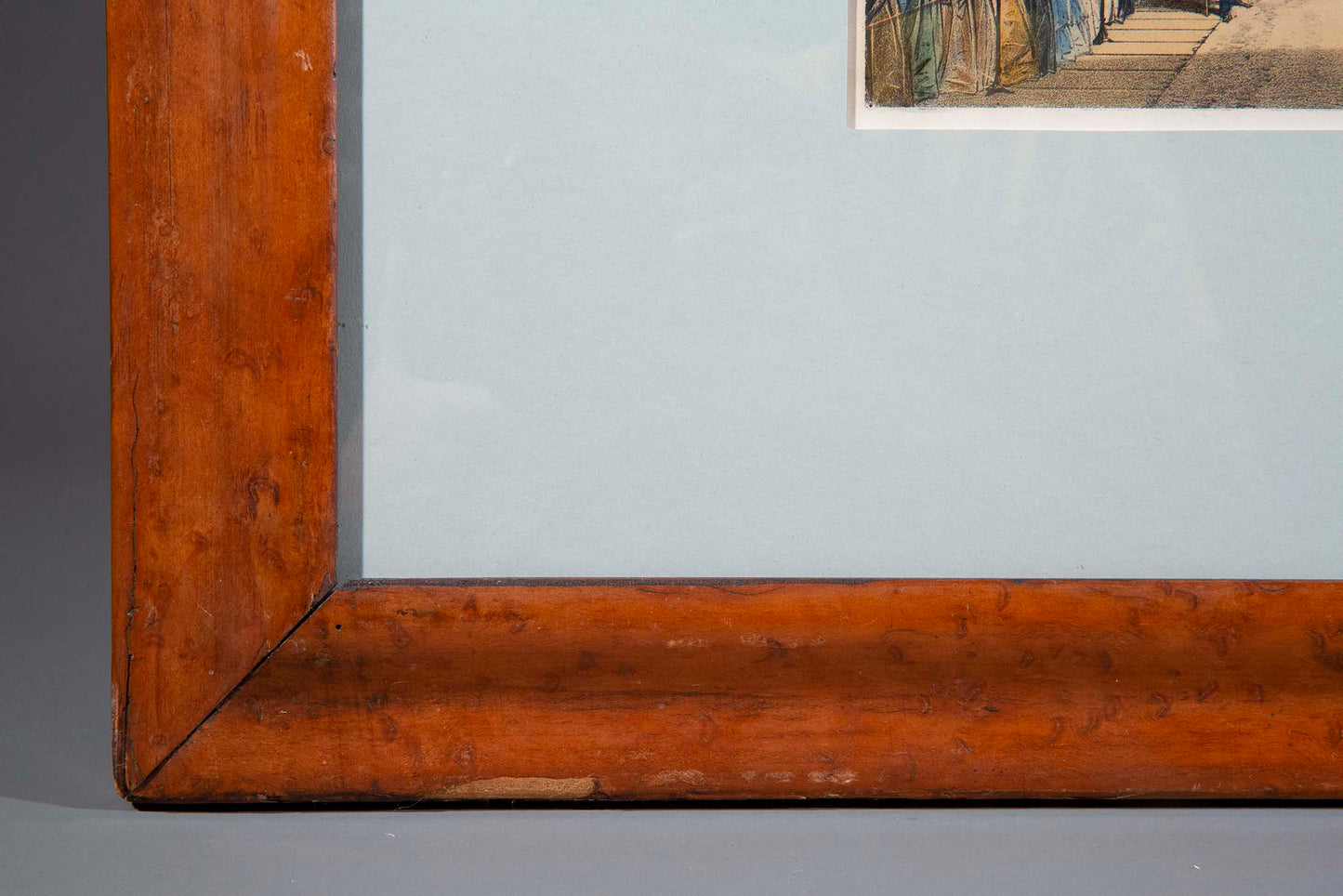 19th Century Great Exhibition of 1851 Print in Original Maple Frame