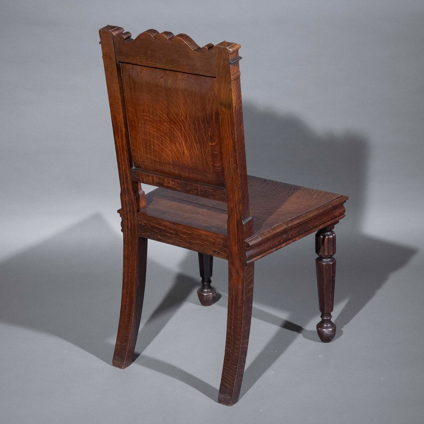 An Unusual Oak Hall Chair in the Manner of Richard Bridgens
