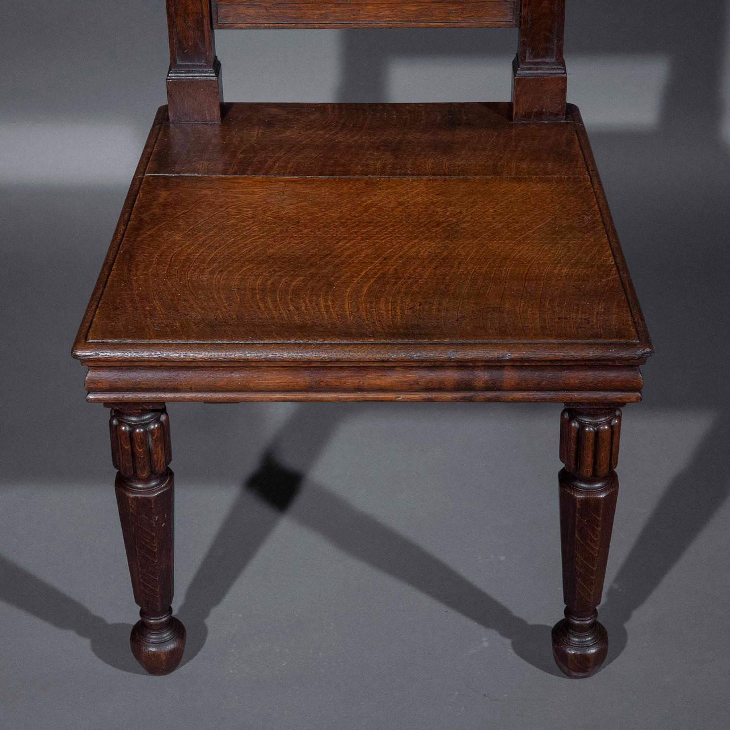 An Unusual Oak Hall Chair in the Manner of Richard Bridgens
