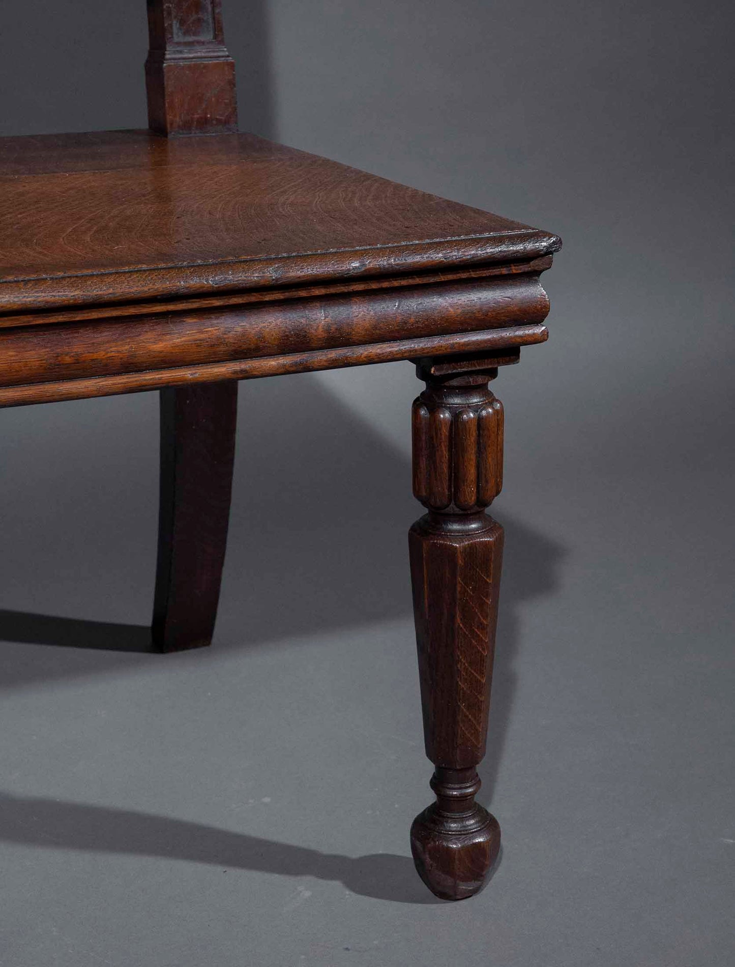 An Unusual Oak Hall Chair in the Manner of Richard Bridgens