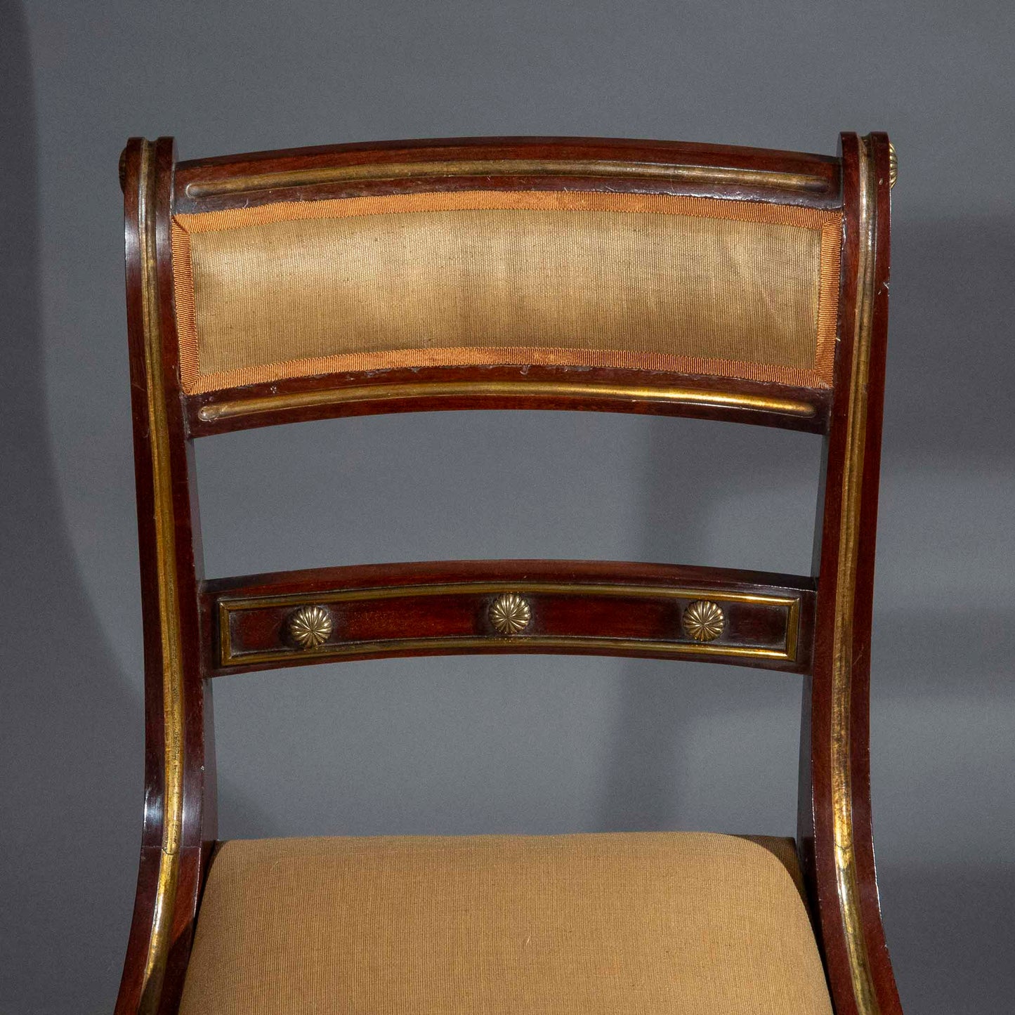 Brass Mounted Klismos Chairs, Early 19th Century