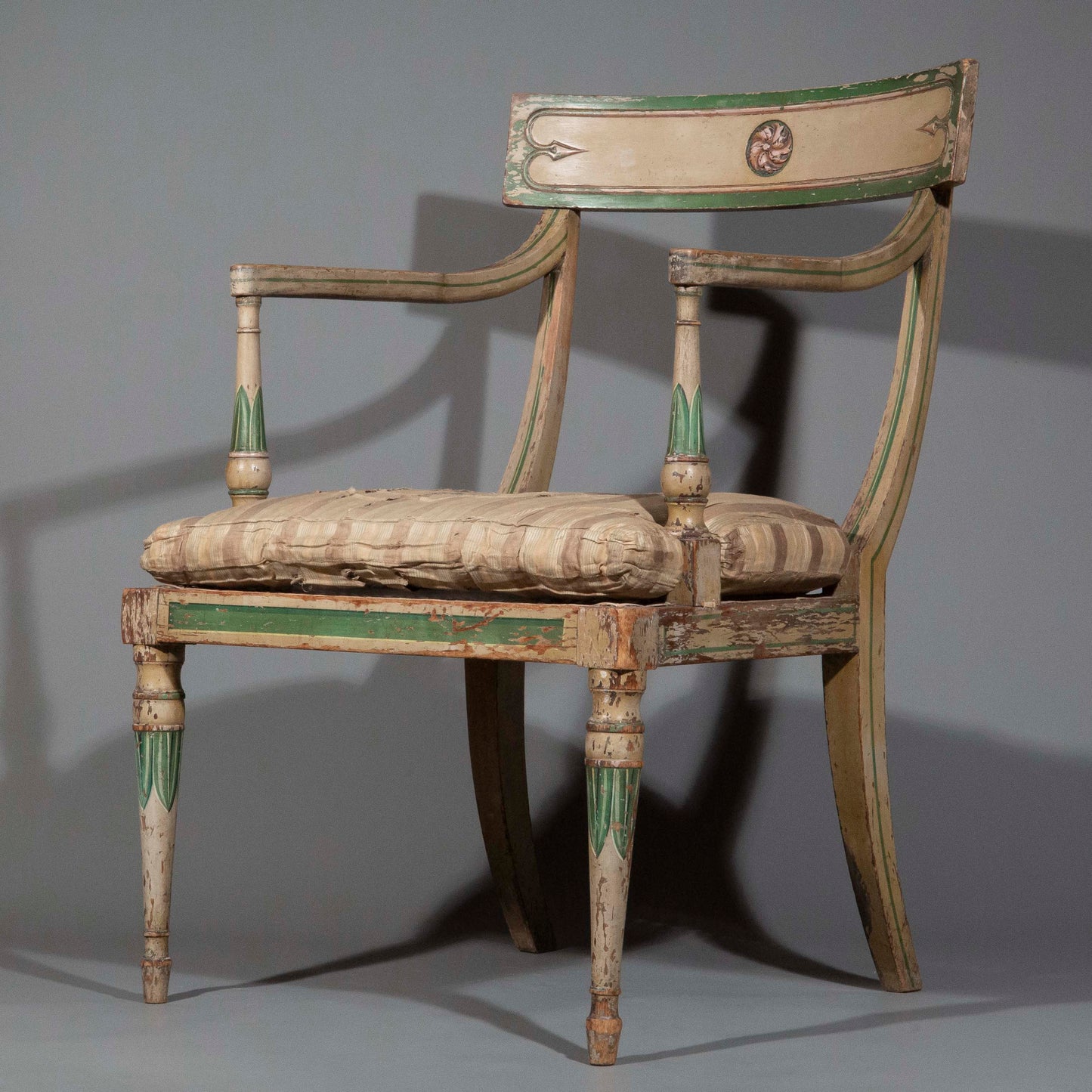 Early 19th Century Regency Painted Armchair, attributed to Gillows