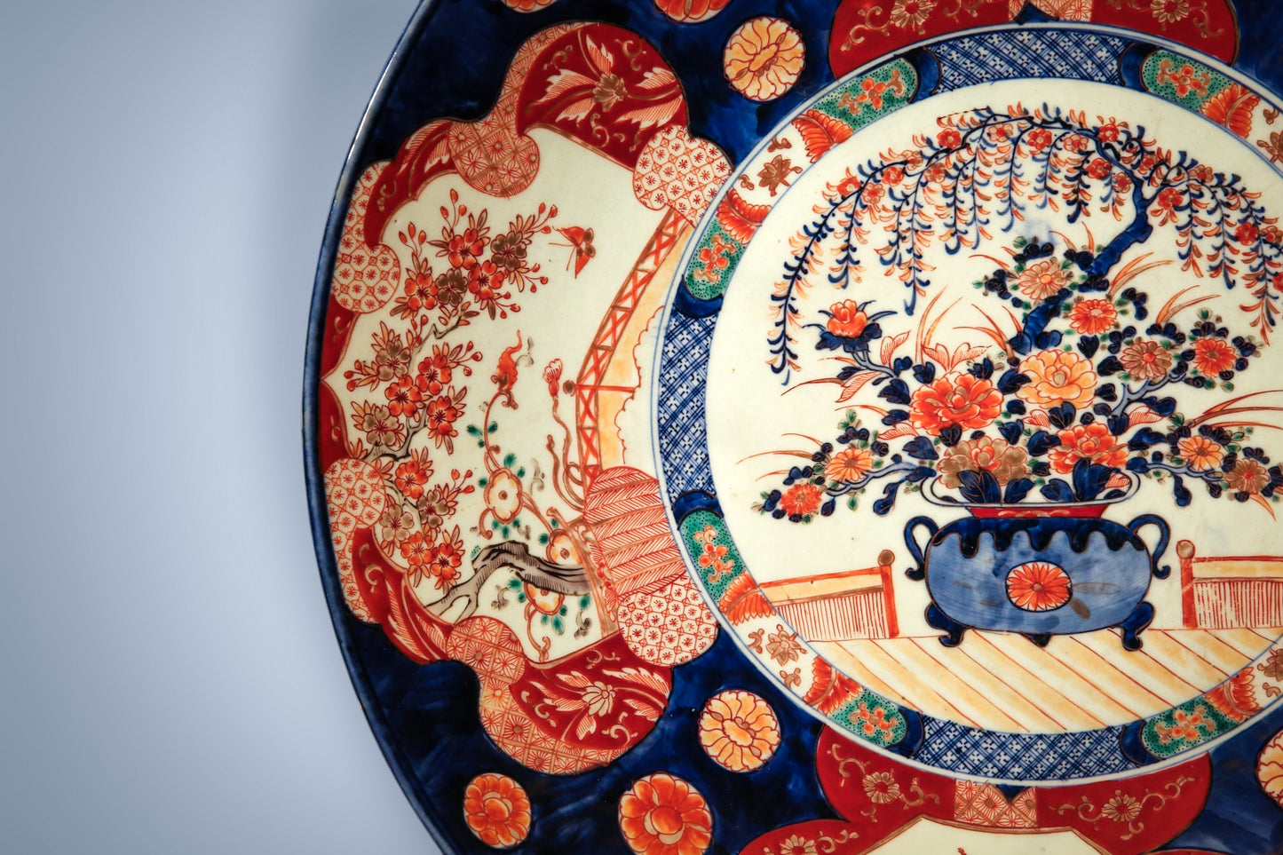 Massive Japanese Meiji Imari Porcelain Charger