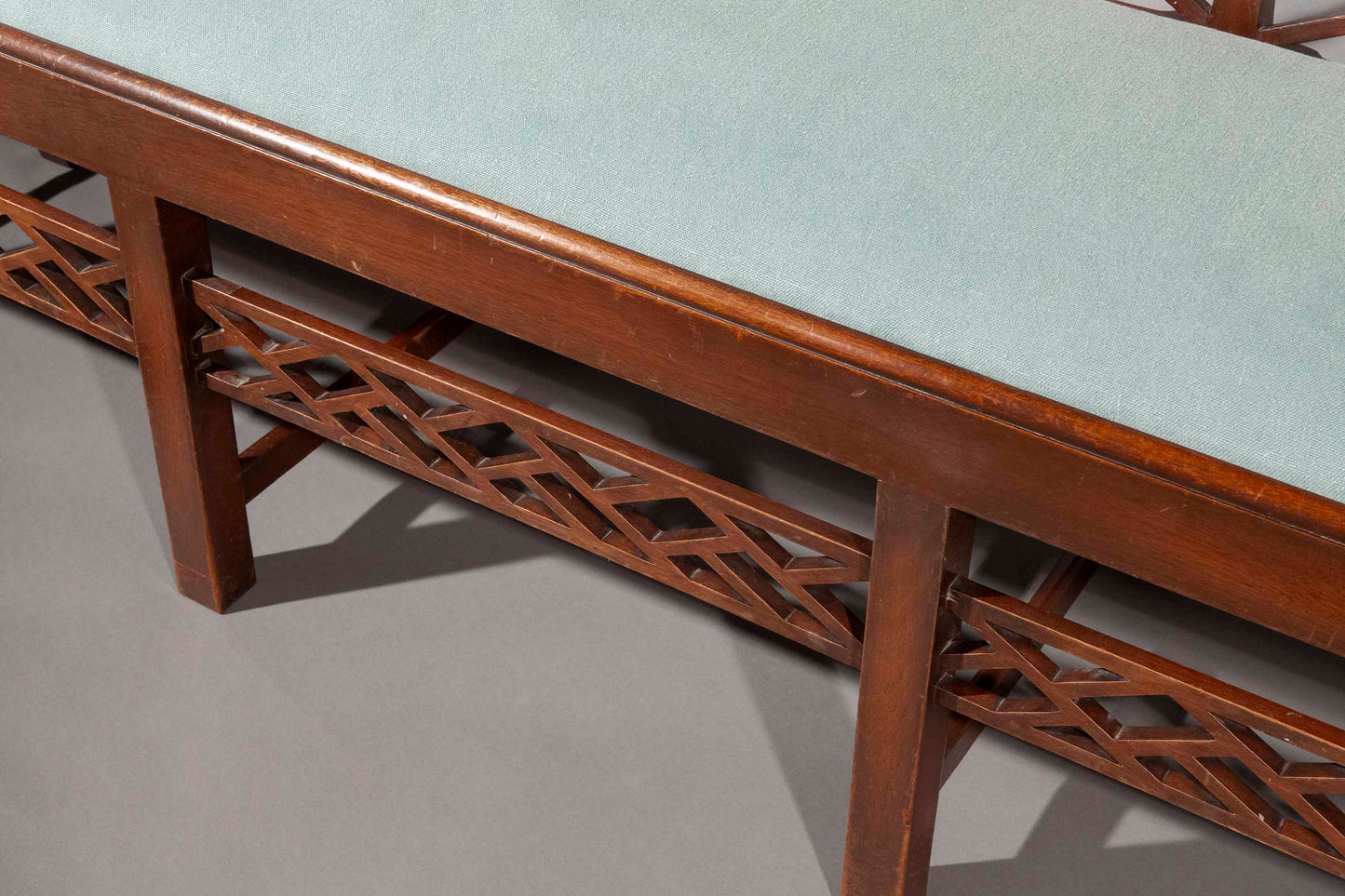 Chinese Chippendale Cockpen Bench