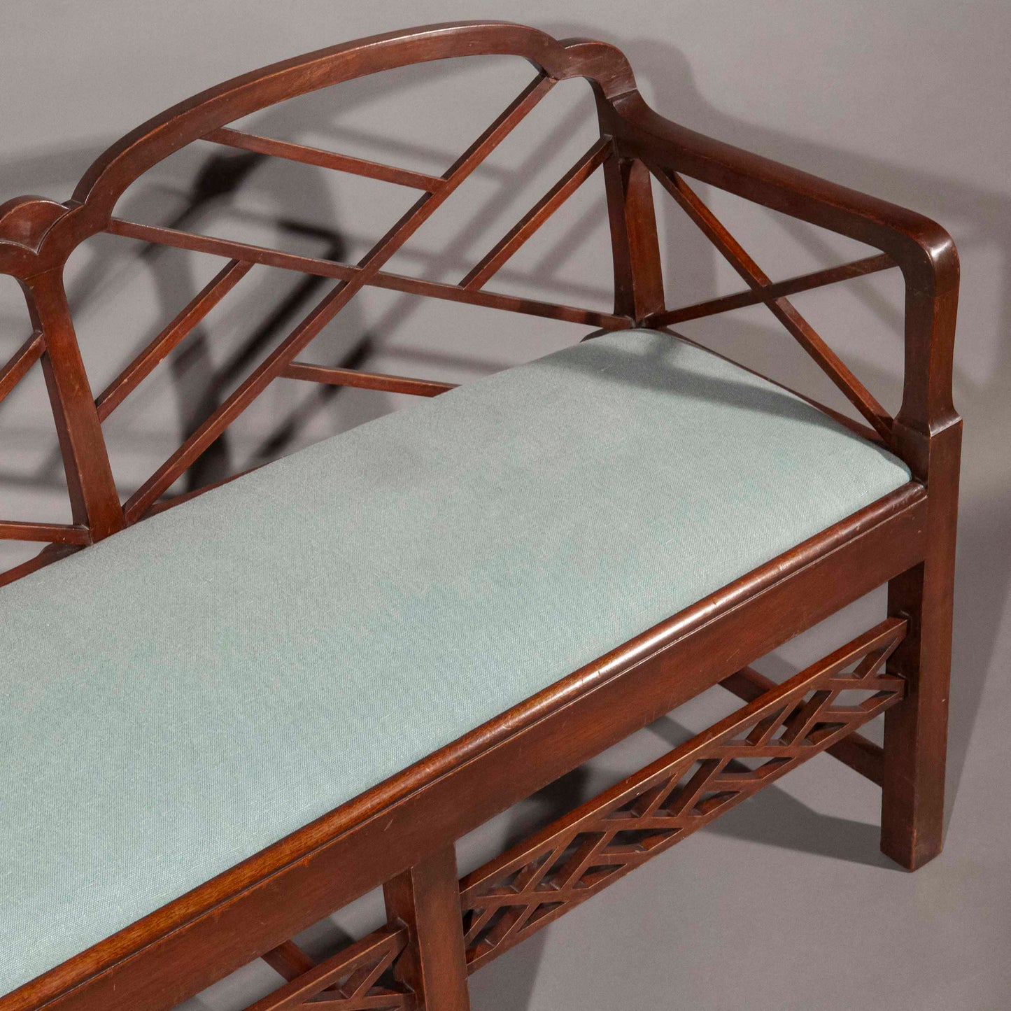 Chinese Chippendale Cockpen Bench