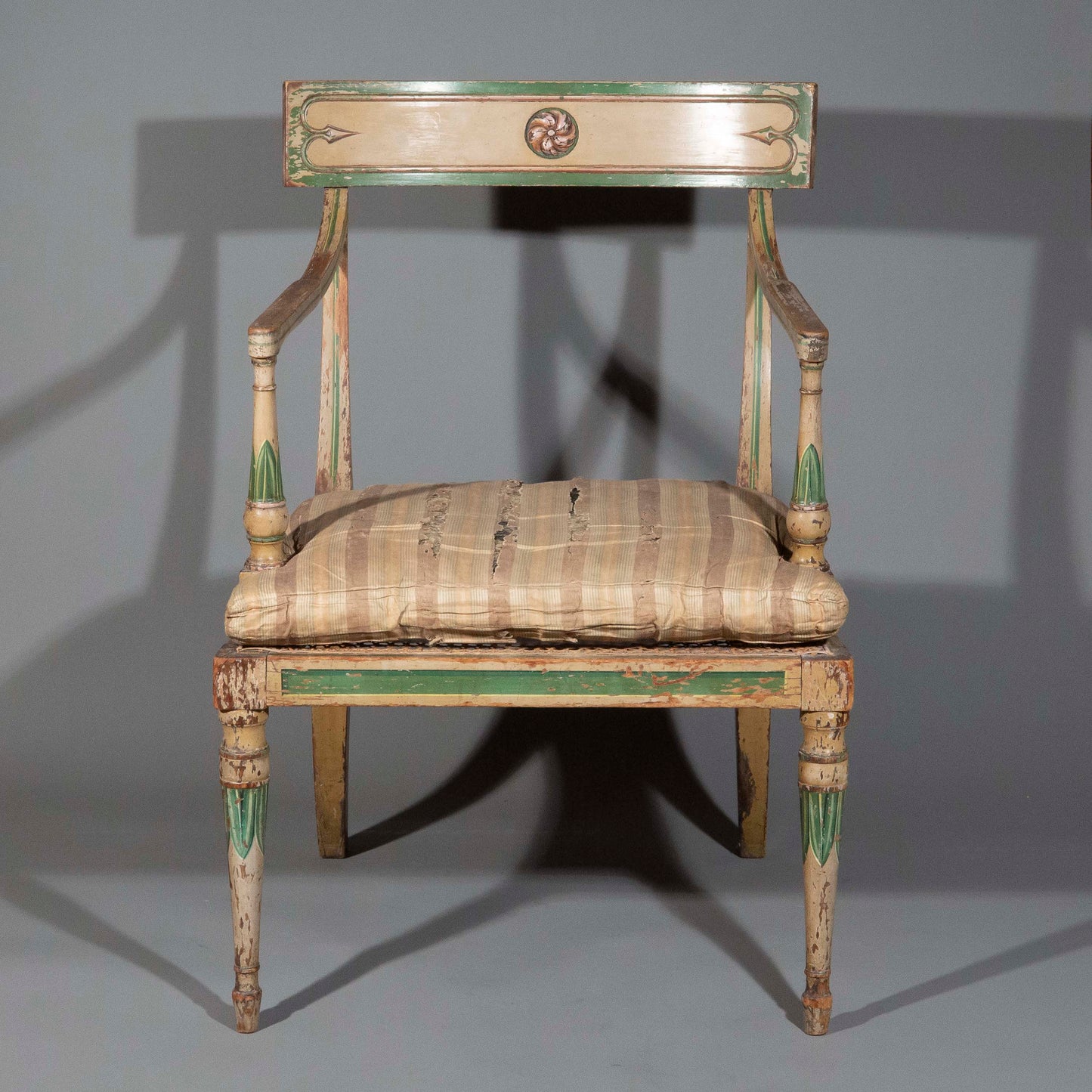 Early 19th Century Regency Painted Armchair, attributed to Gillows