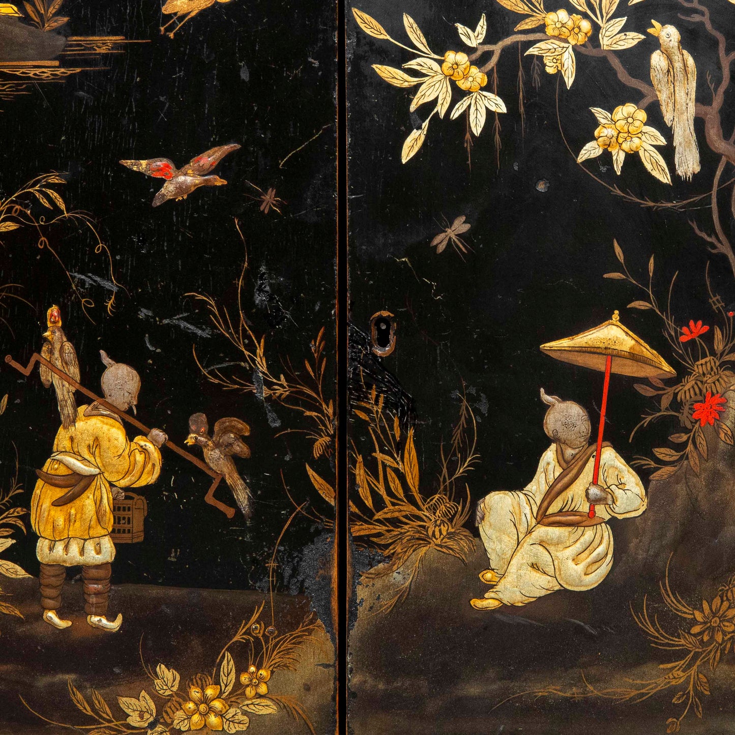 George III Miniature Japanned Collector’s Cabinet