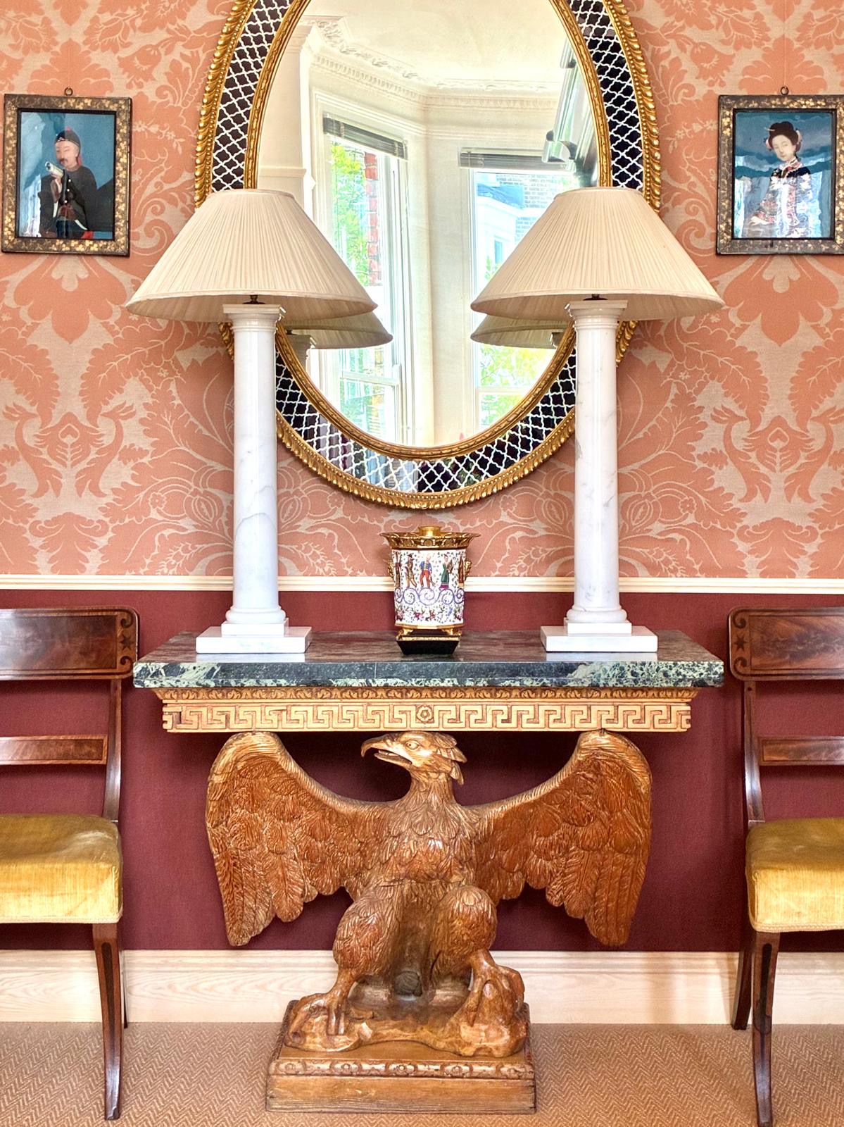 Very Tall Marble Table Lamps