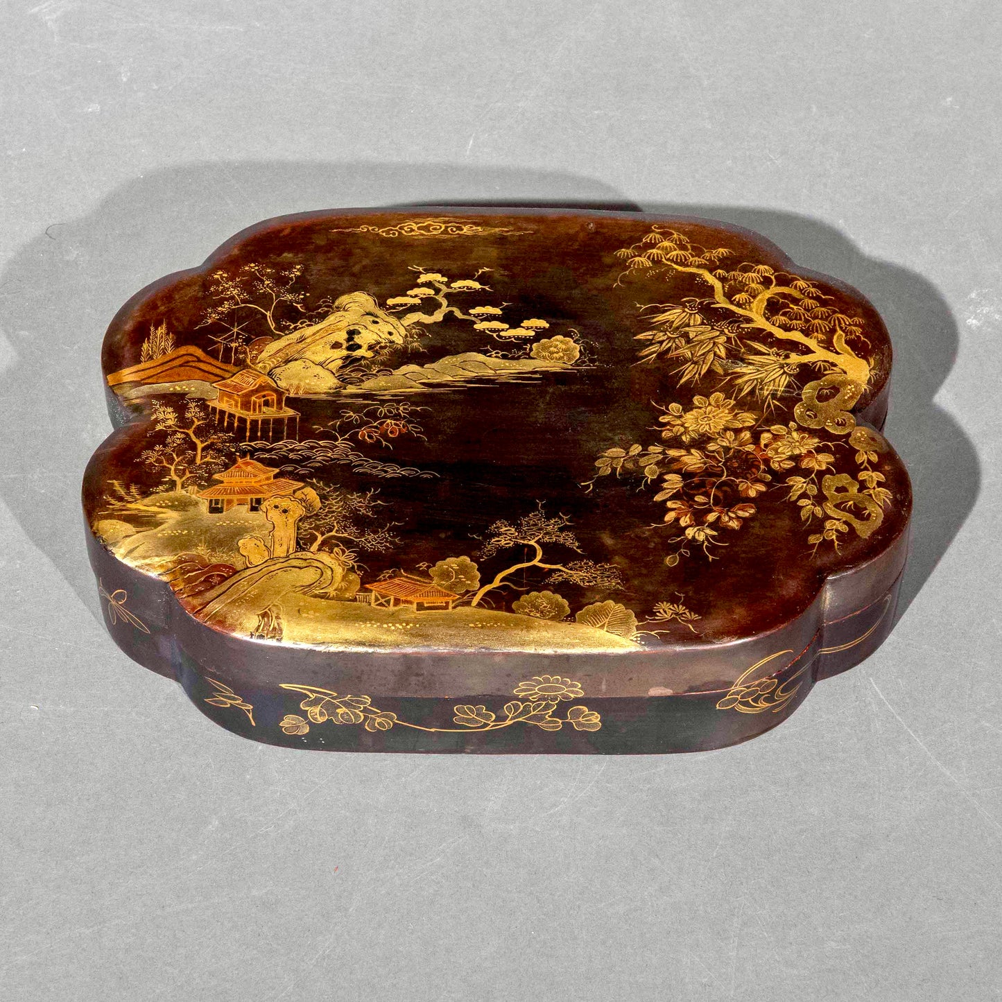 Set of 18th Century Chinoiserie Lacquer Boxes