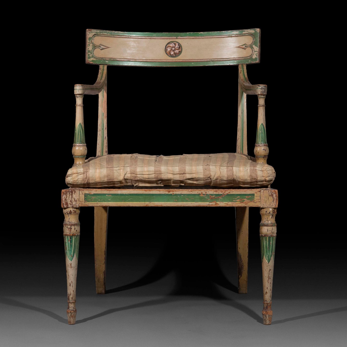Early 19th Century Regency Painted Armchair, attributed to Gillows