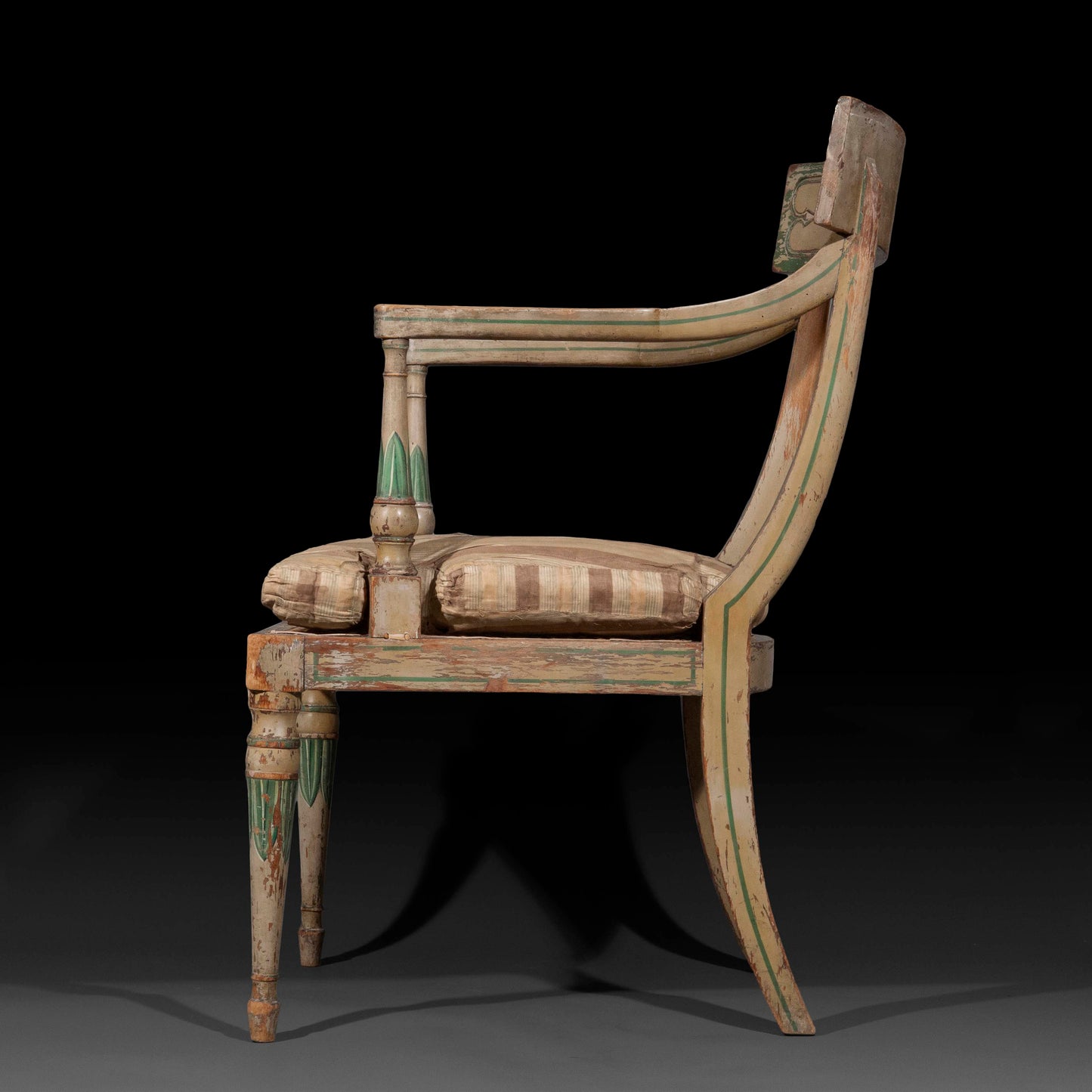 Early 19th Century Regency Painted Armchair, attributed to Gillows