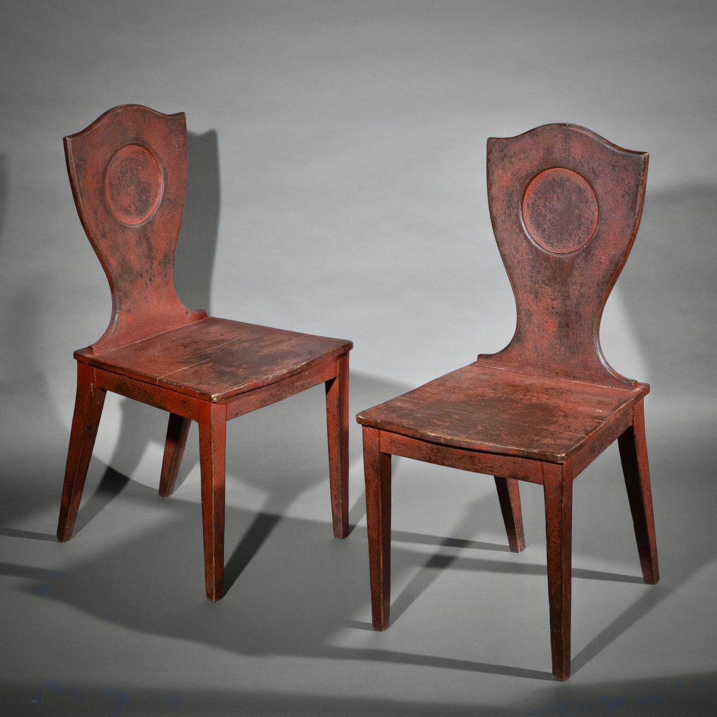 Neoclassical Painted Hall Chairs