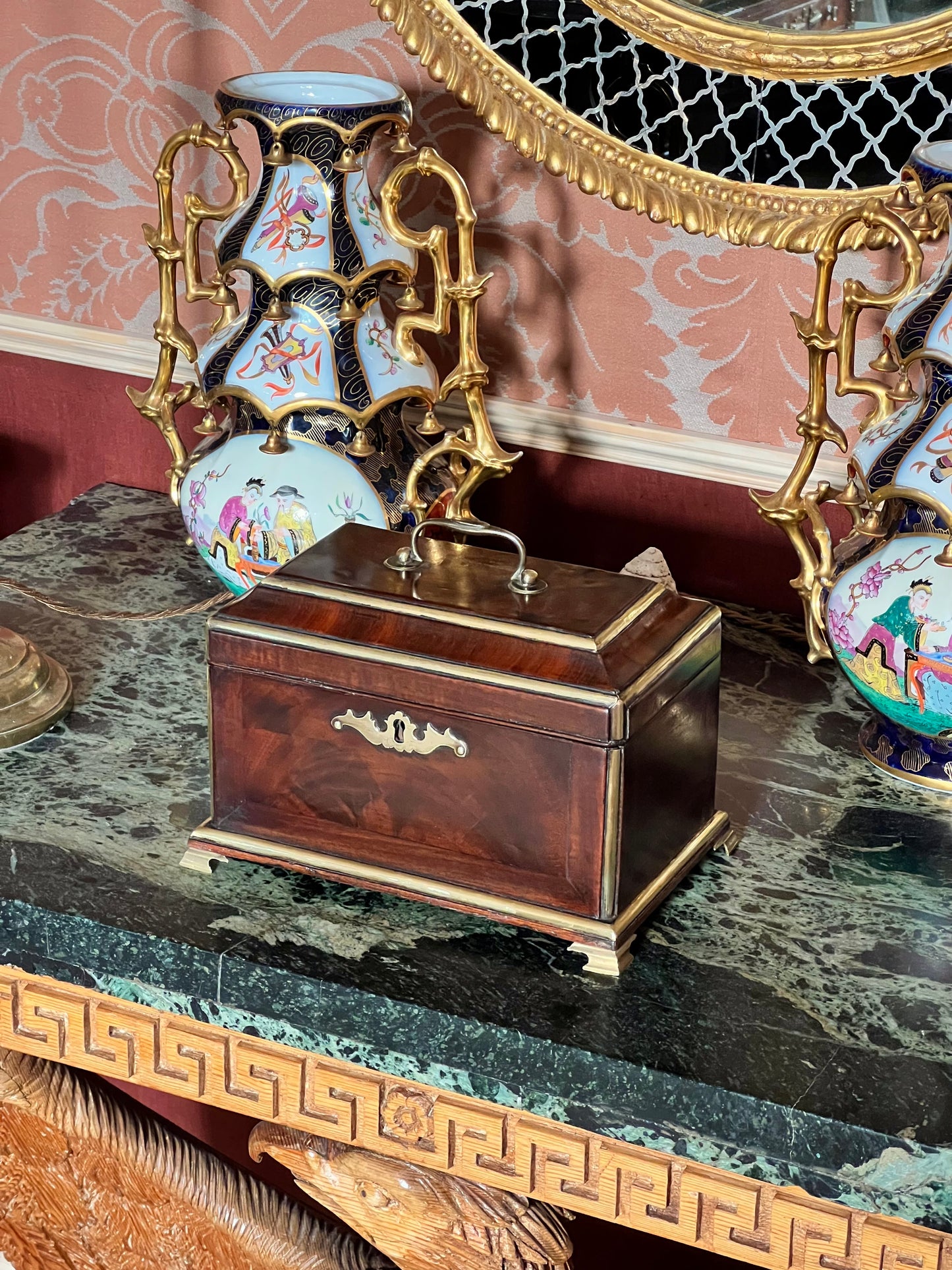 Mid-18th Century George II Period Tea Chest, Manner of Abraham Roentgen