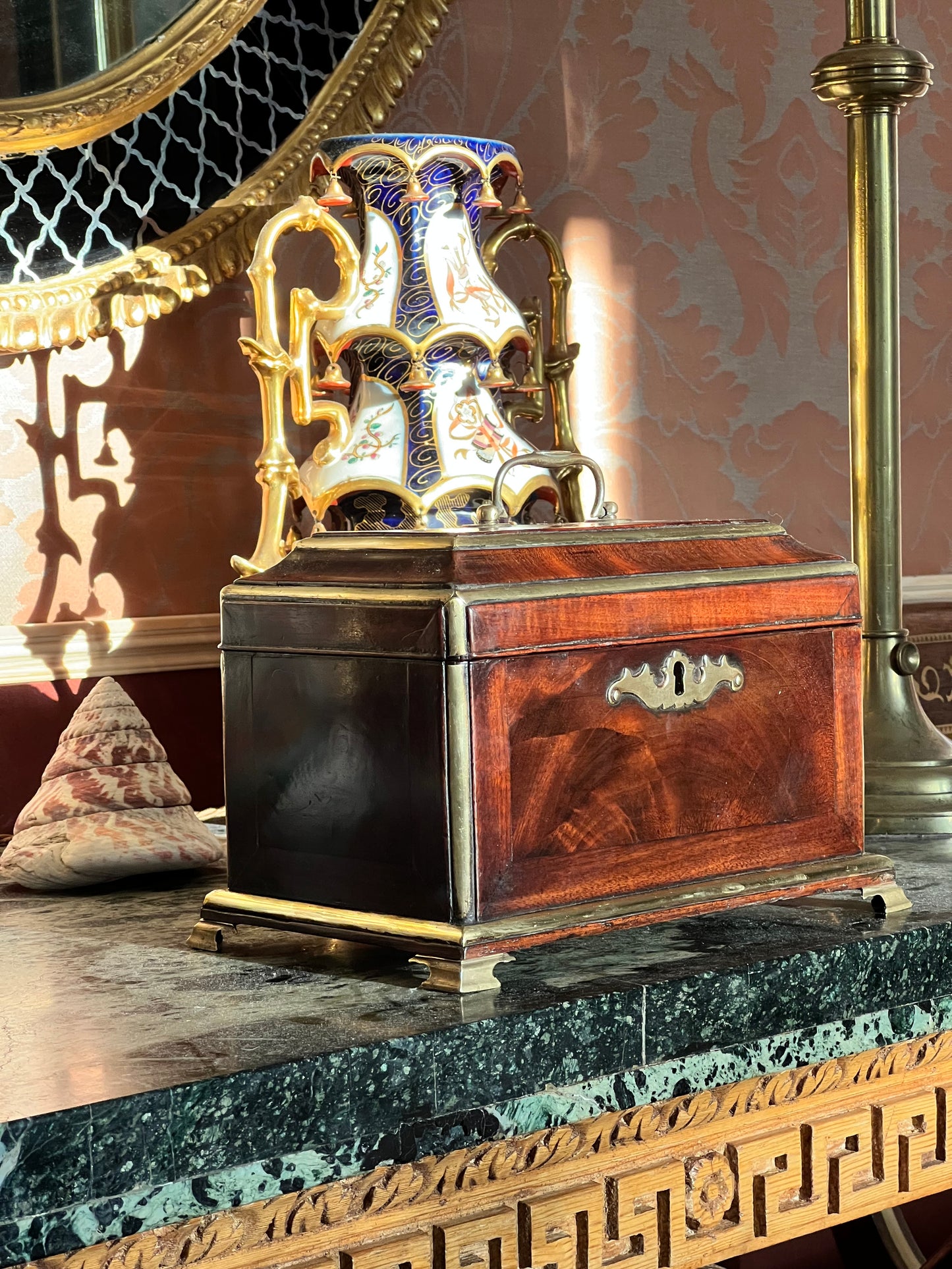 Mid-18th Century George II Period Tea Chest, Manner of Abraham Roentgen