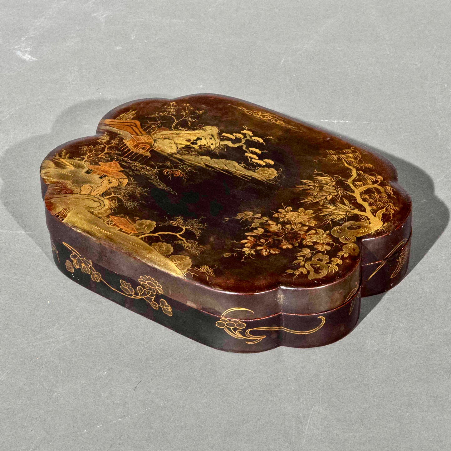 Set of 18th Century Chinoiserie Lacquer Boxes