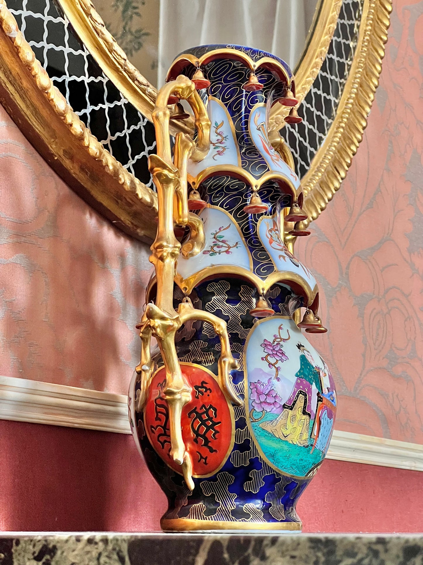 Pair of 19th Century Chinoiserie Vases