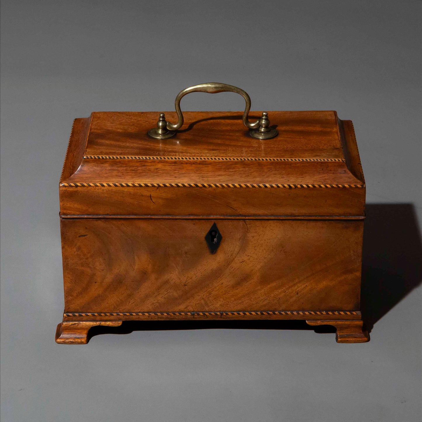 18th Century Mahogany Tea Caddy