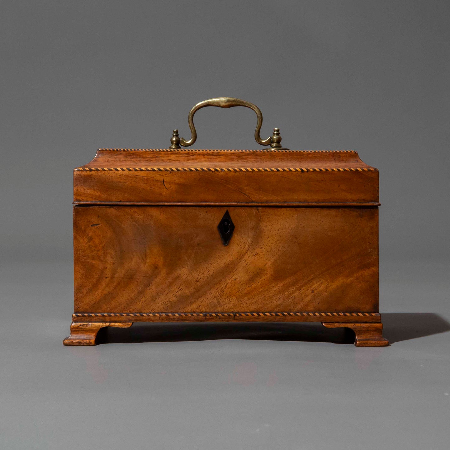 18th Century Mahogany Tea Caddy