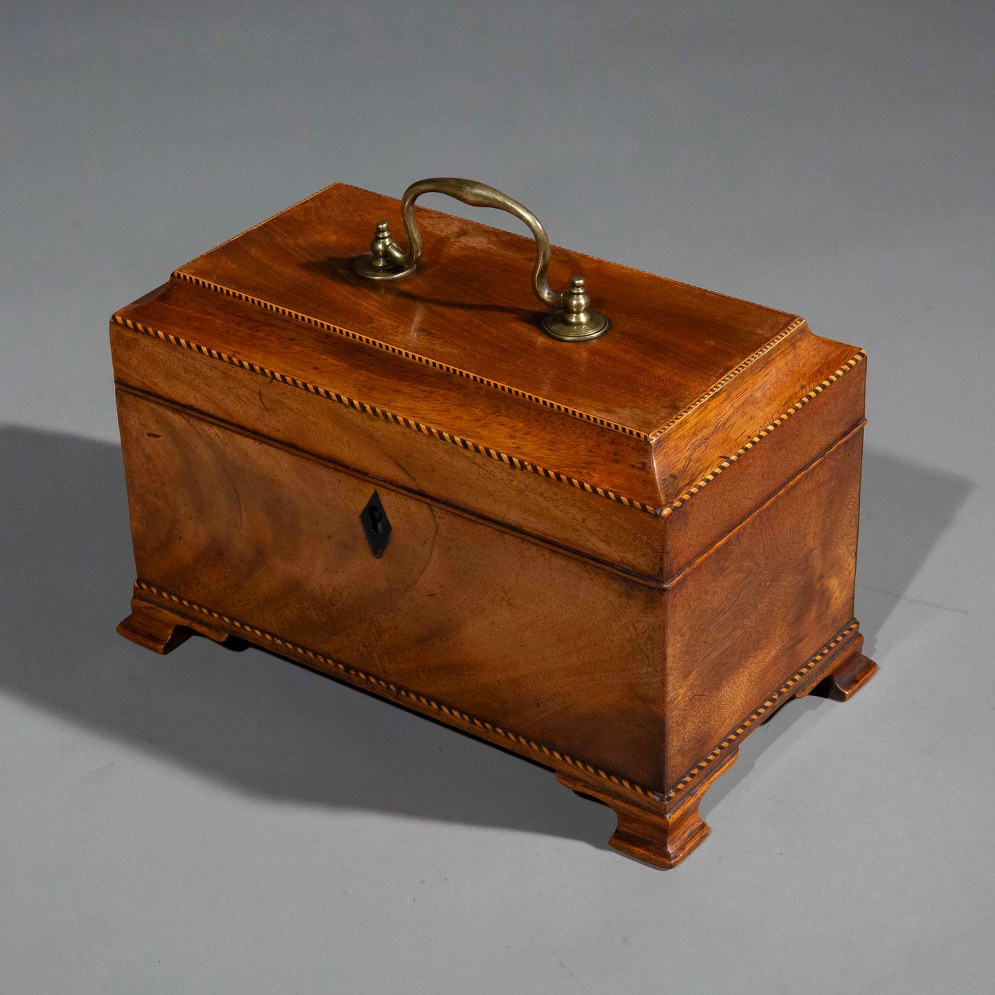 18th Century Mahogany Tea Caddy