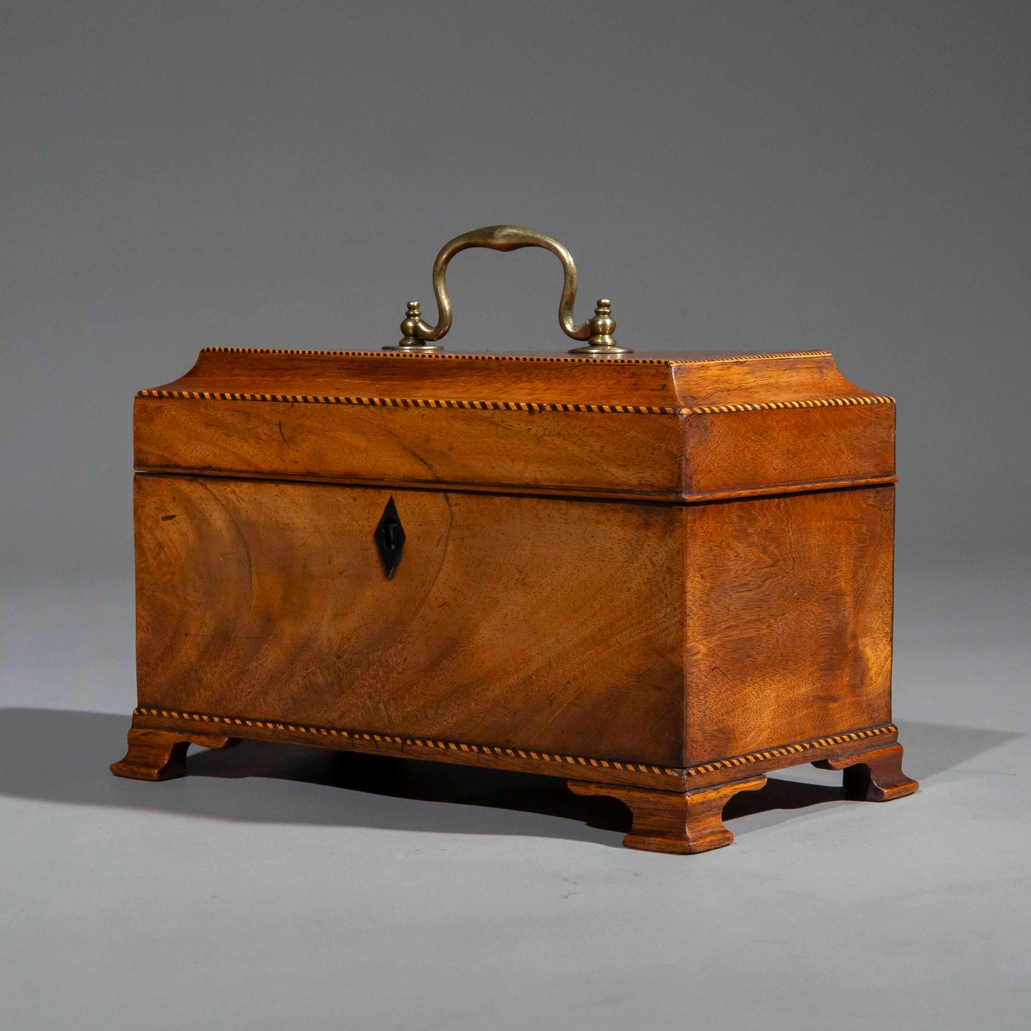 18th Century Mahogany Tea Caddy