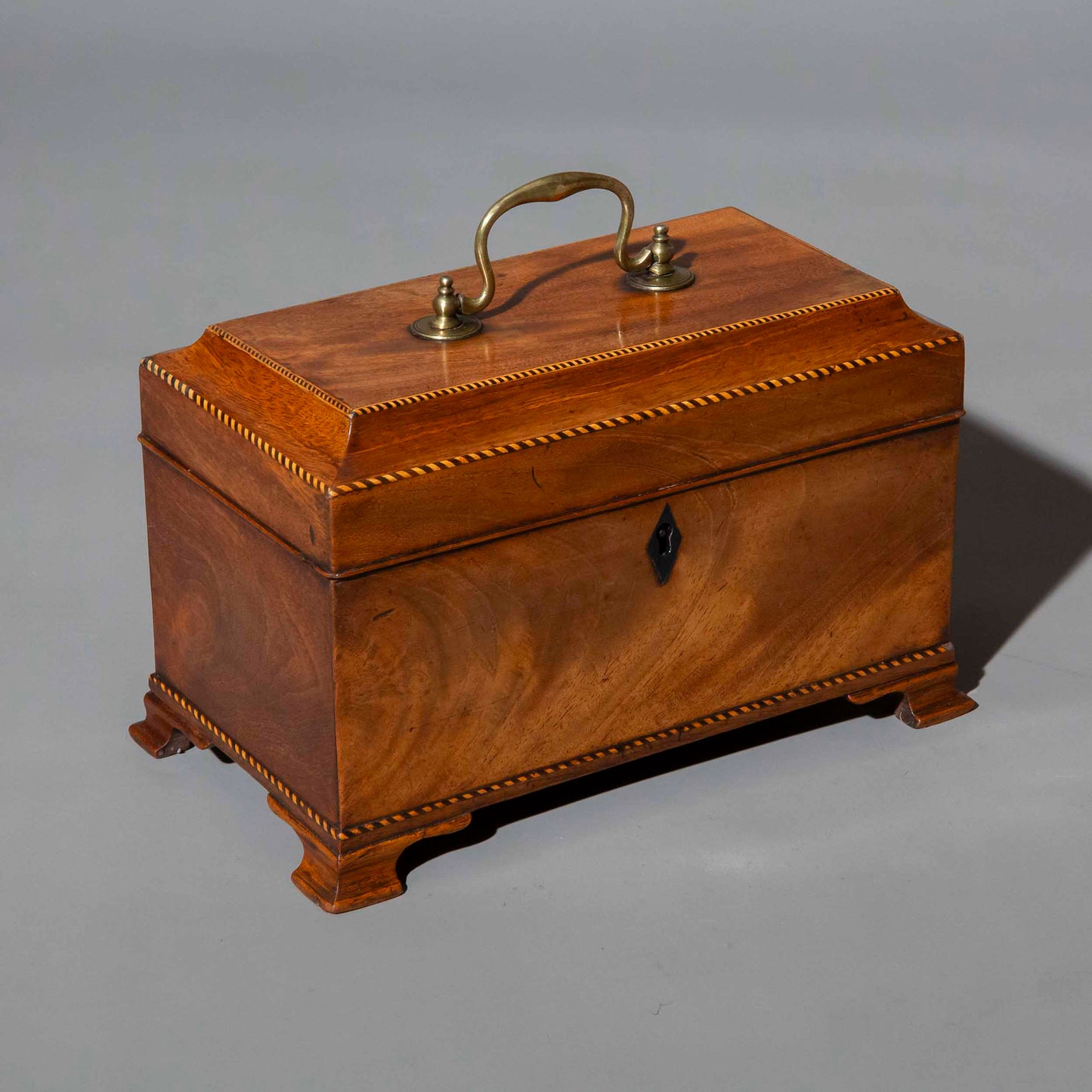 18th Century Mahogany Tea Caddy