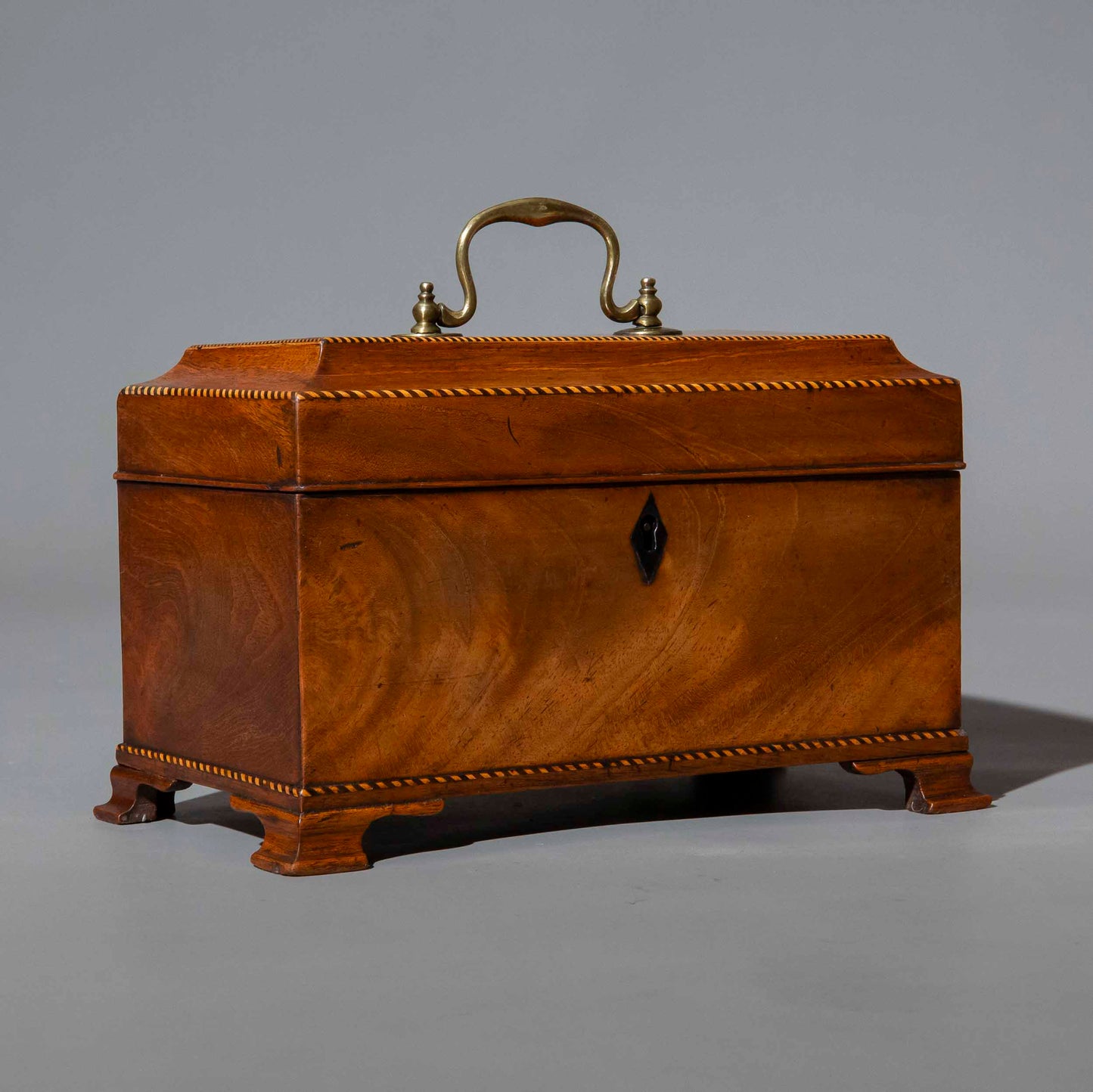 18th Century Mahogany Tea Caddy