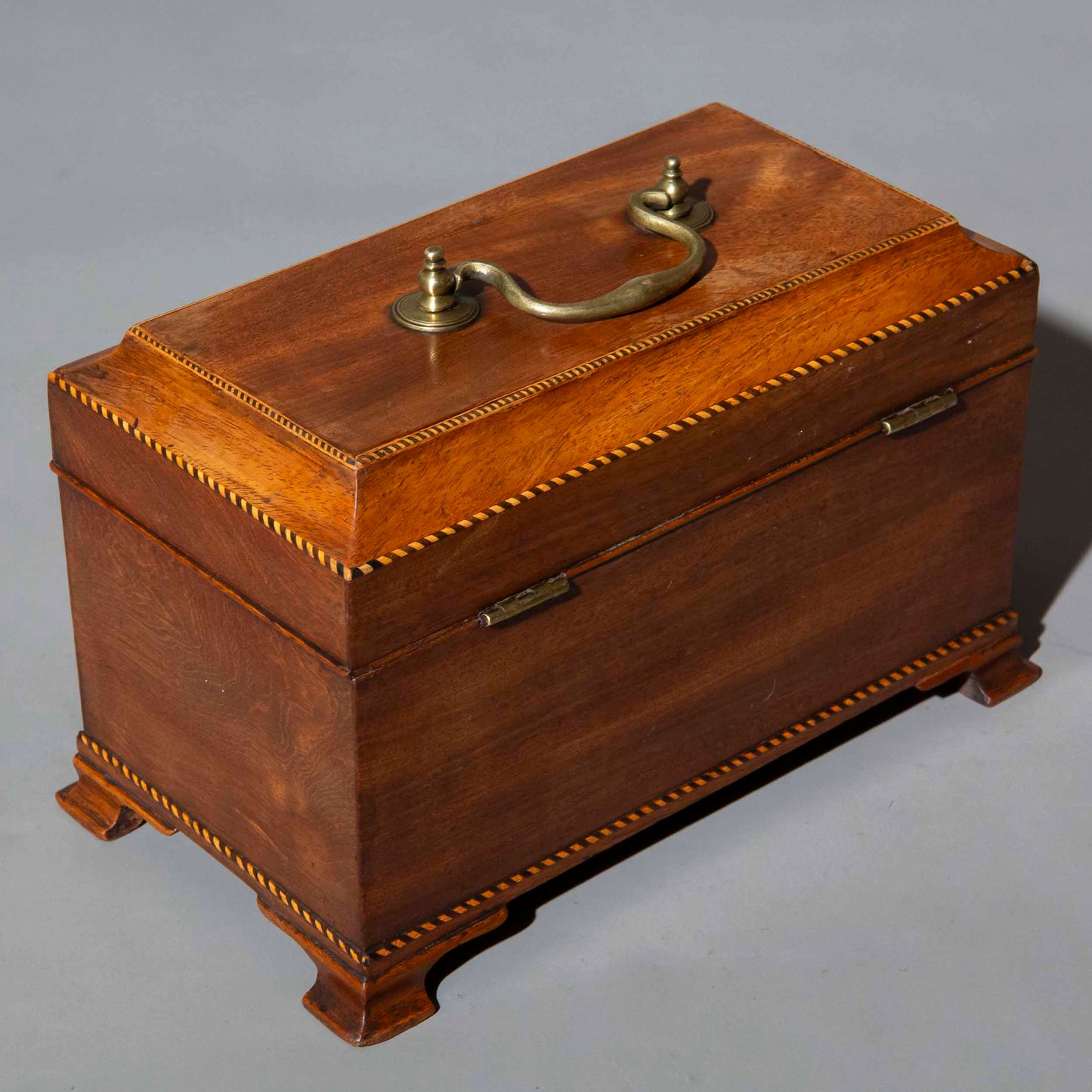 18th Century Mahogany Tea Caddy