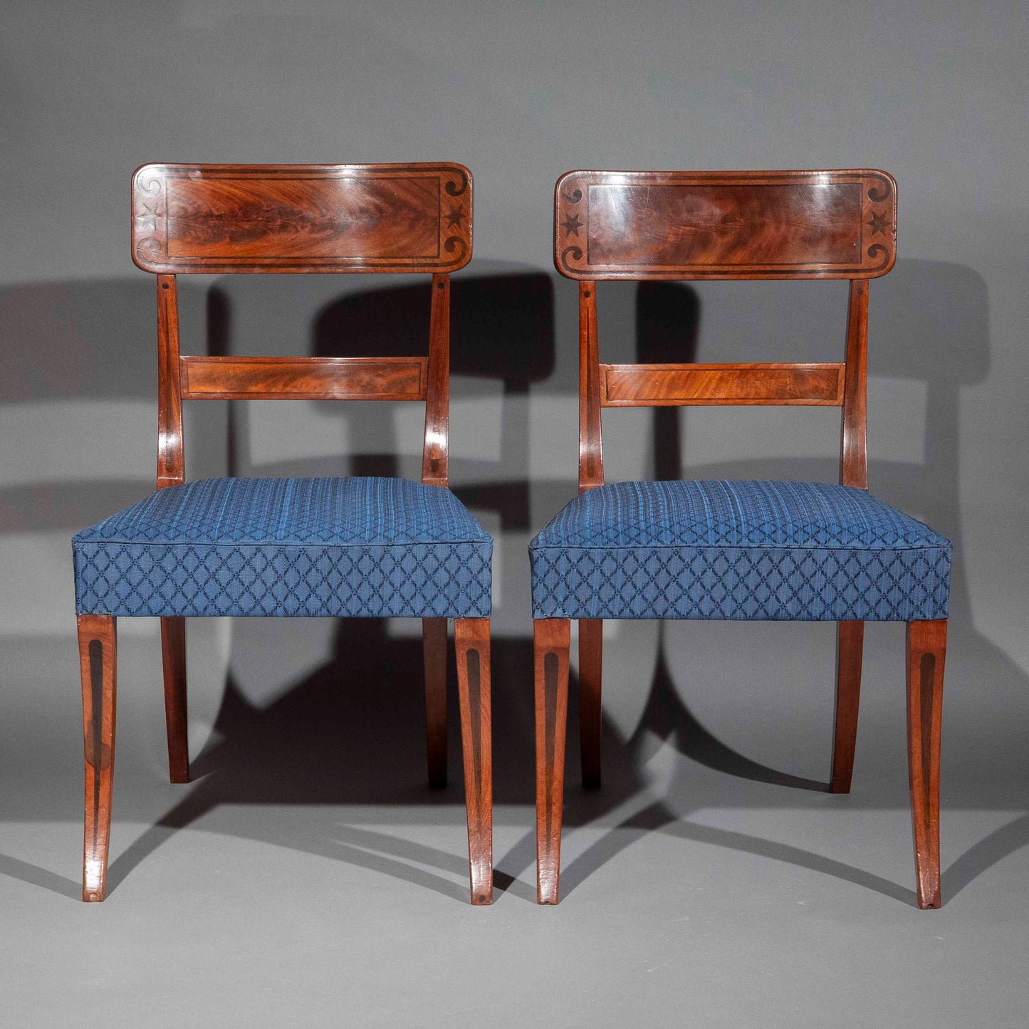 Pair of Regency Klismos Chairs