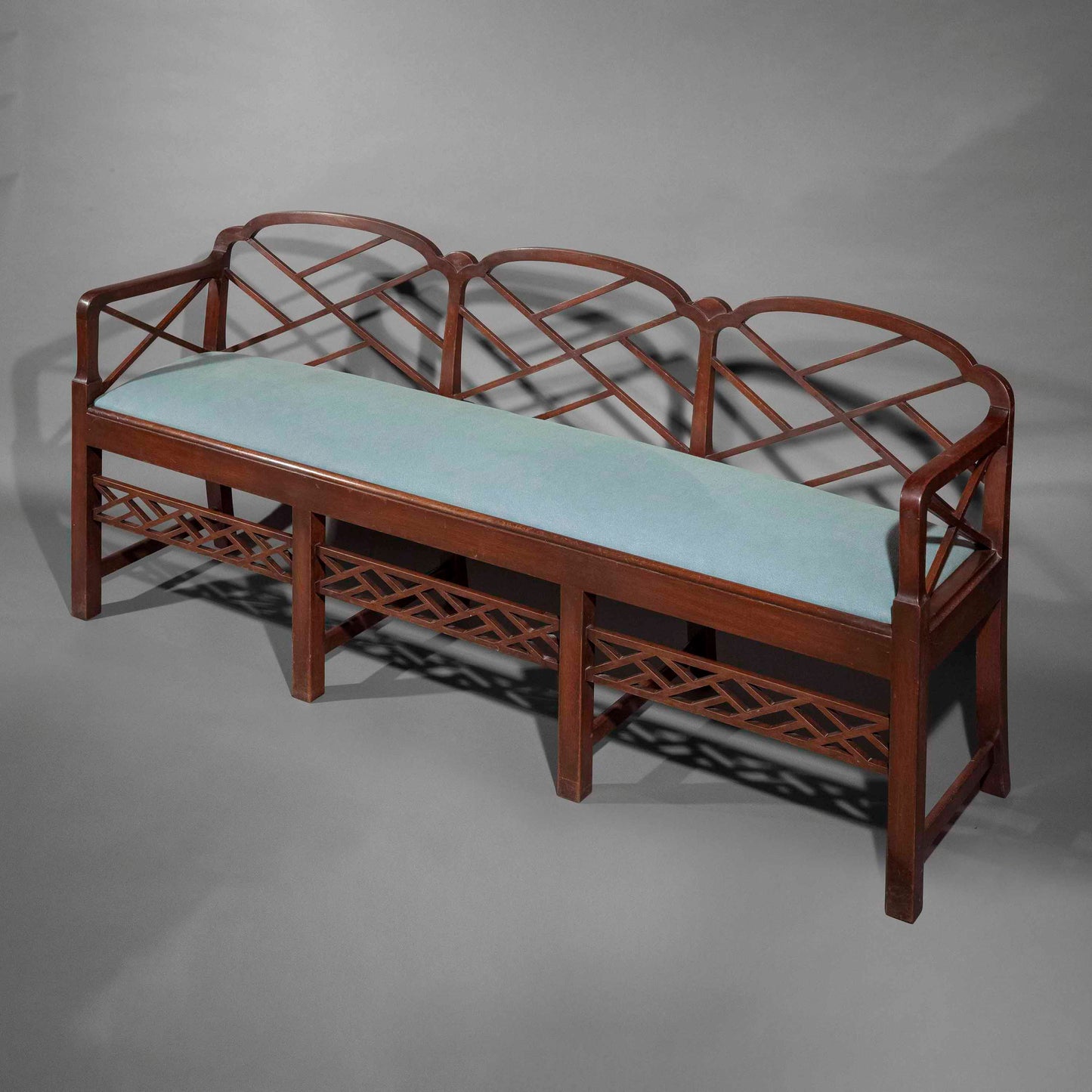 Chinese Chippendale Cockpen Bench