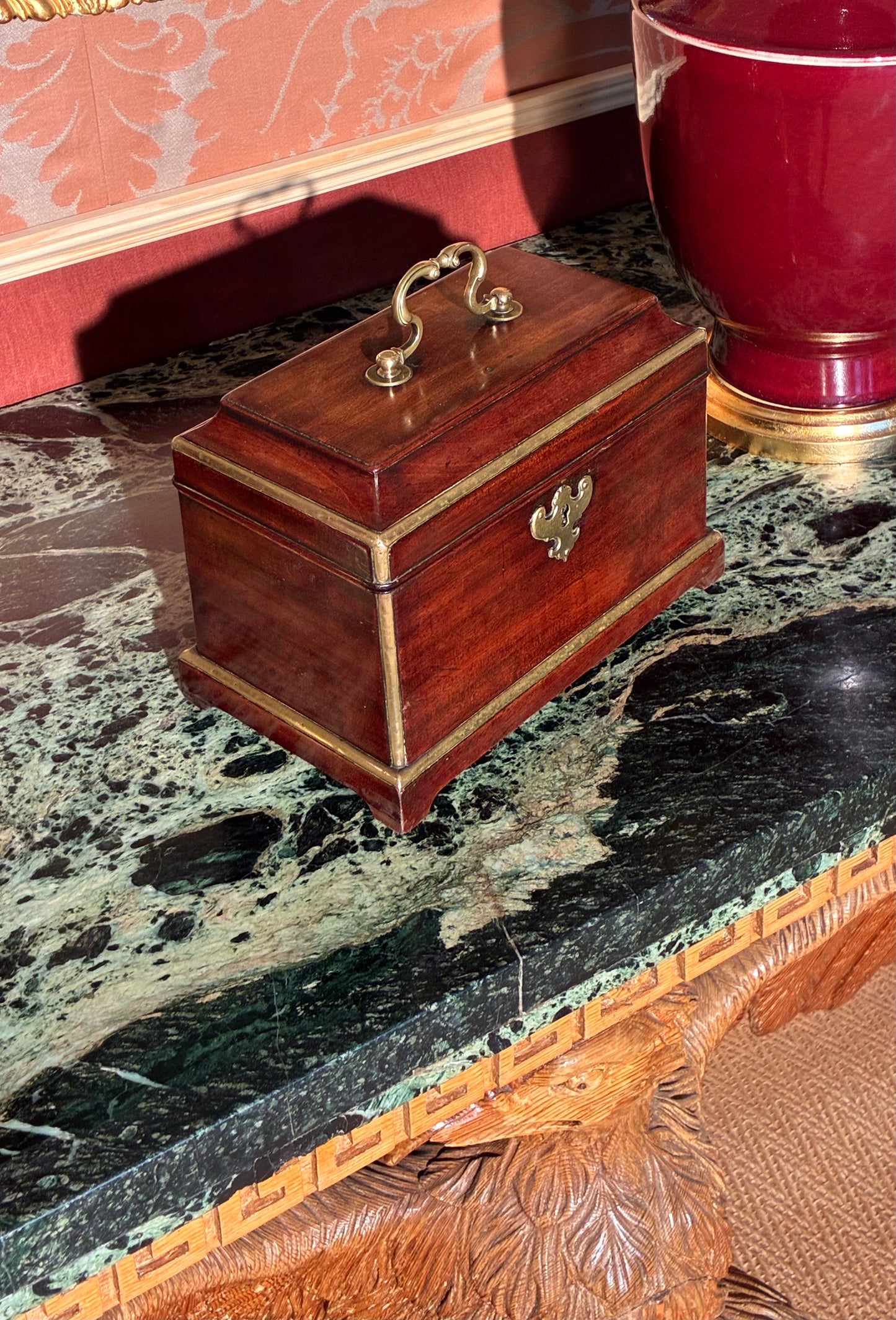 A George II Period Tea Caddy, Attributed to Landall & Gordon