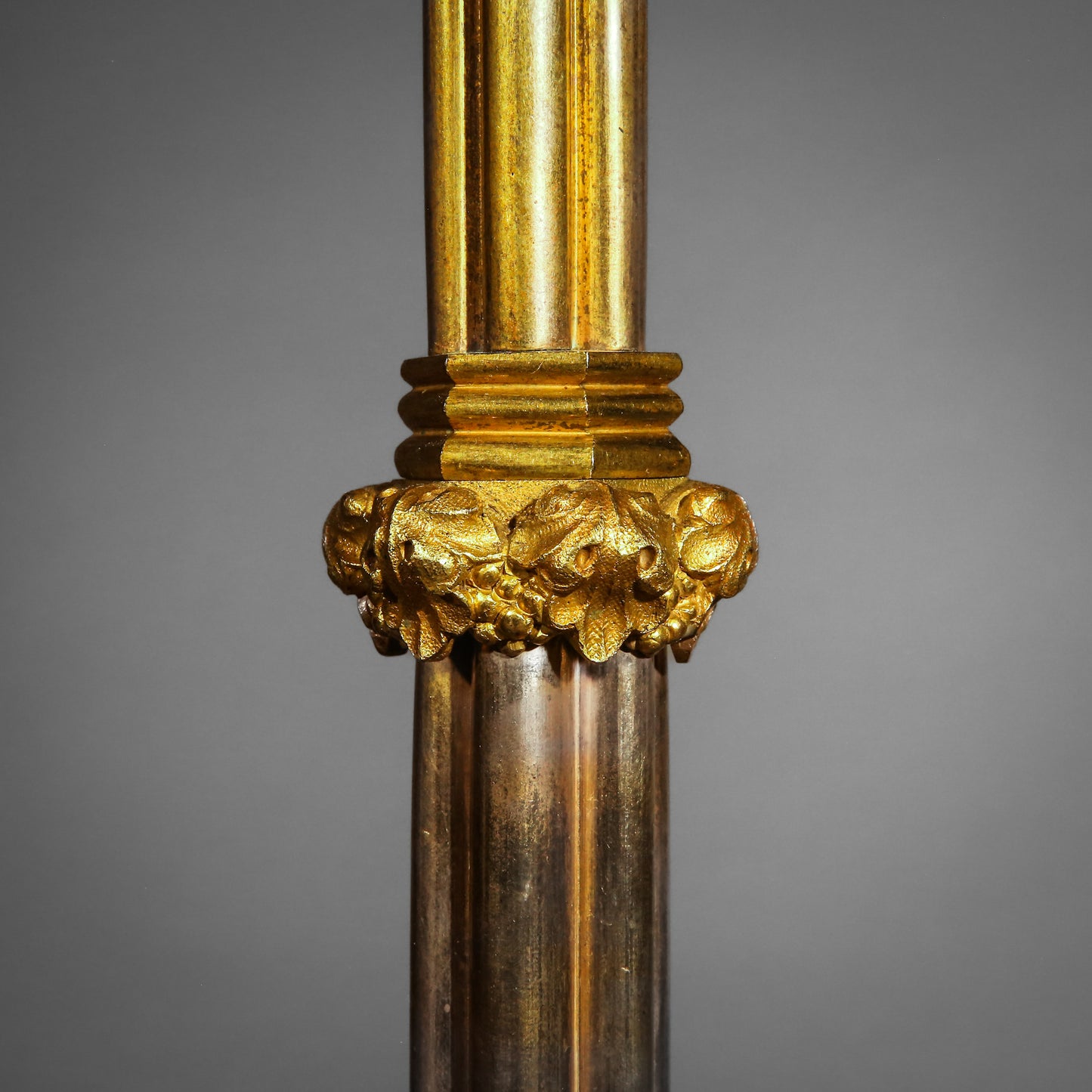Early 19th Century Tall Gothic Ormolu Table Lamp