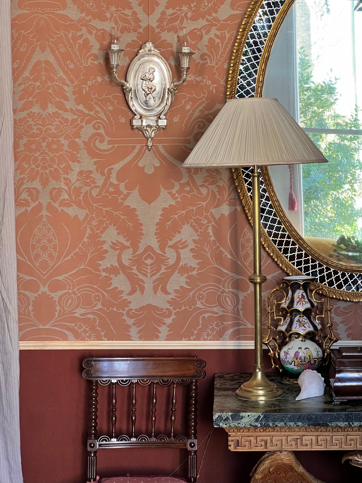 Pair of Early 20th Century Silvered Bronze Wall Lights