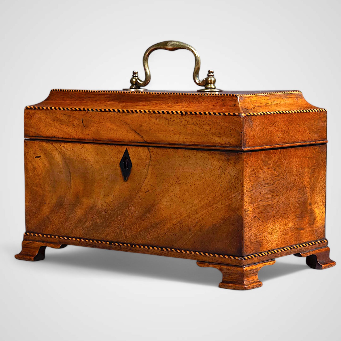 18th Century Mahogany Tea Caddy