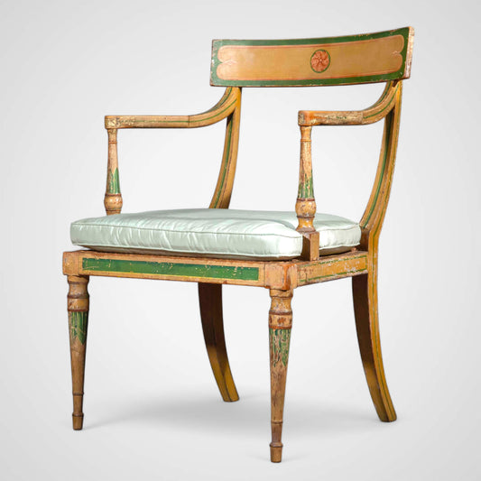 Early 19th Century Painted Armchair, attributed to Gillows