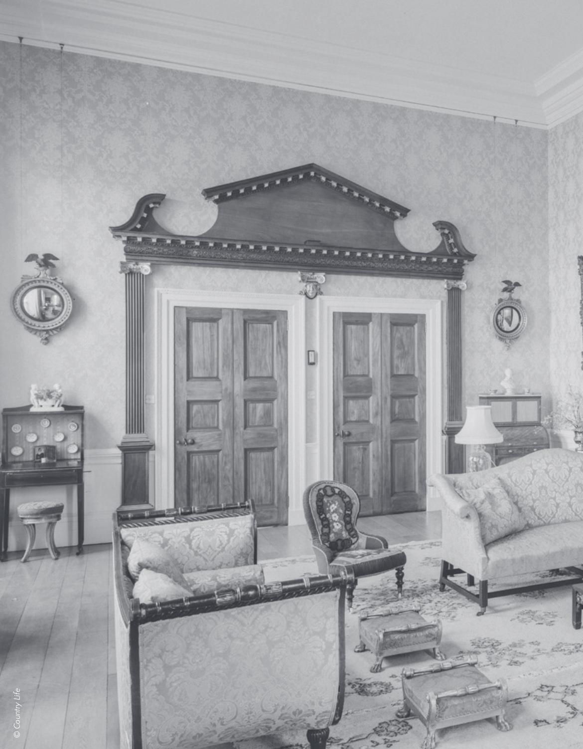Powderham Castle: A Regency Giltwood Klismos Stool
