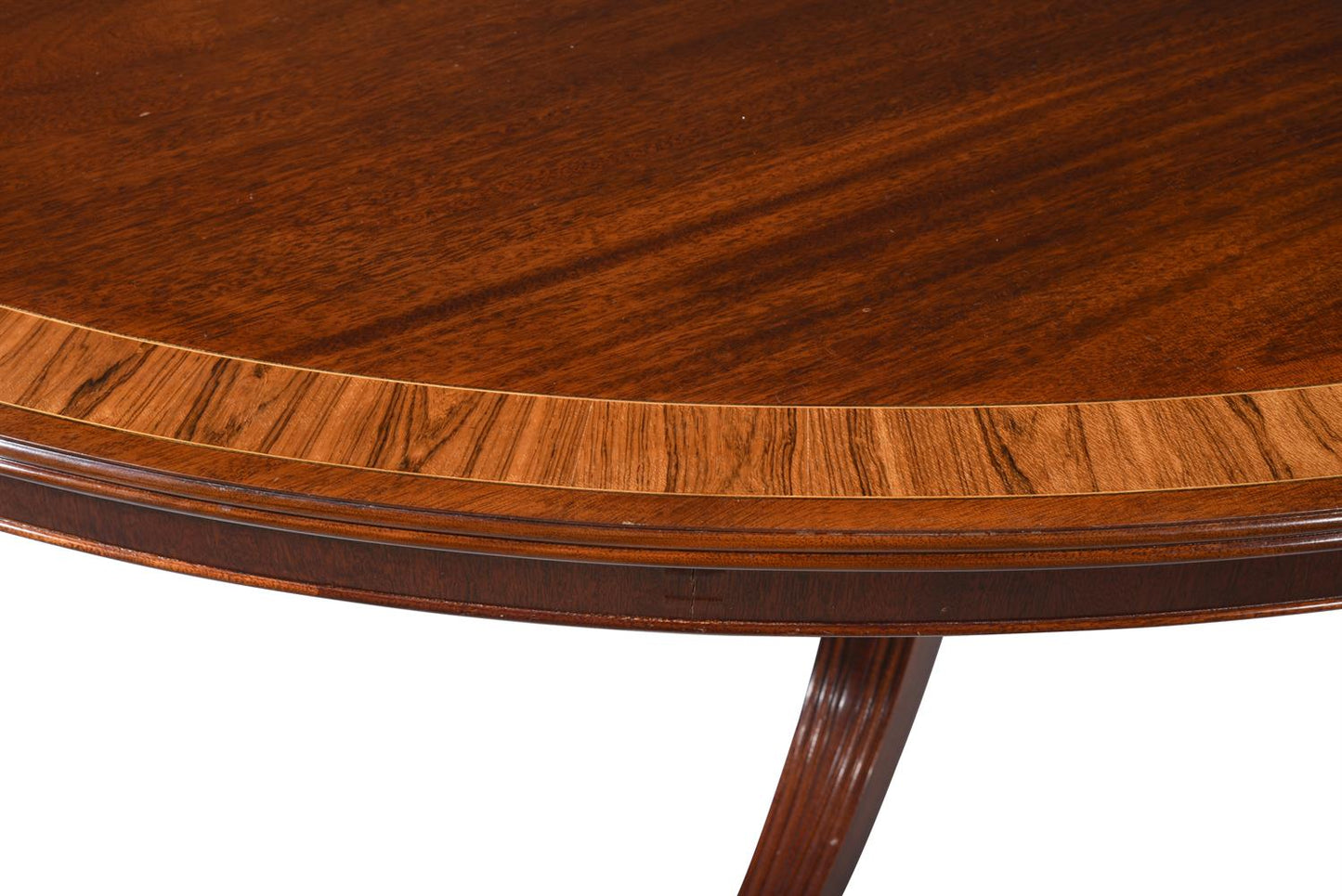 Regency Style Oval Dining Table for 8-10 People