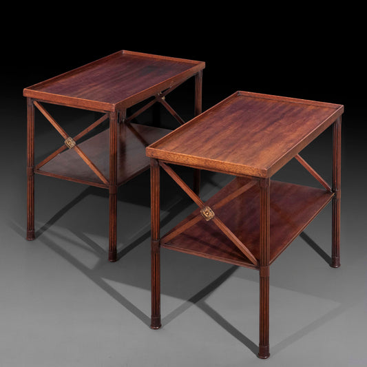 Pair of Antique Low Tables or Bedside Tables