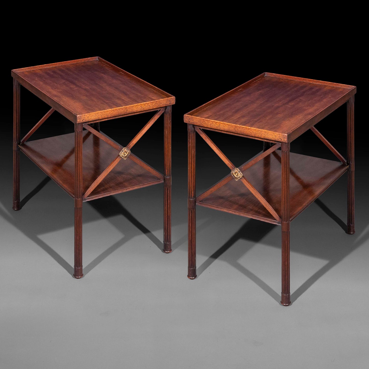 Pair of Antique Low Tables or Bedside Tables