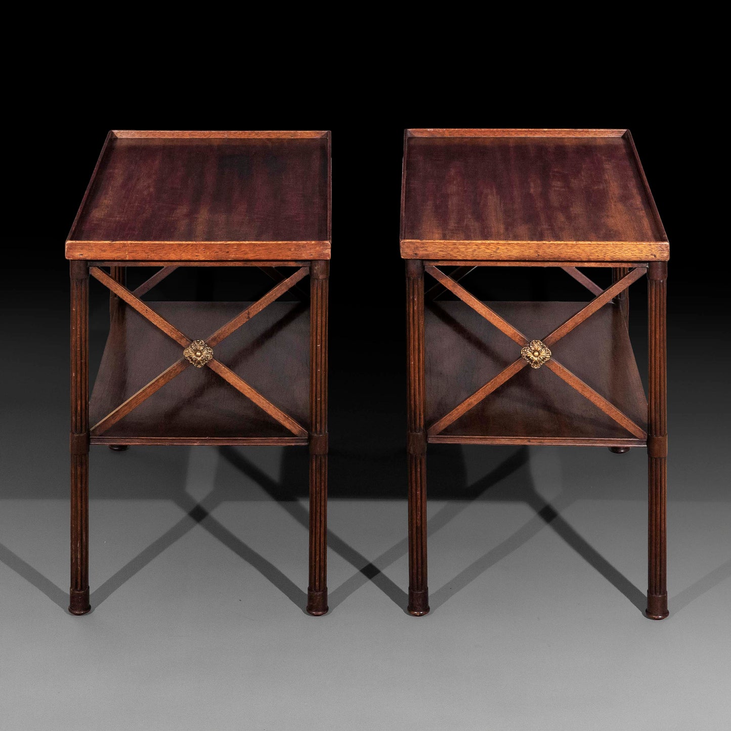 Pair of Antique Low Tables or Bedside Tables
