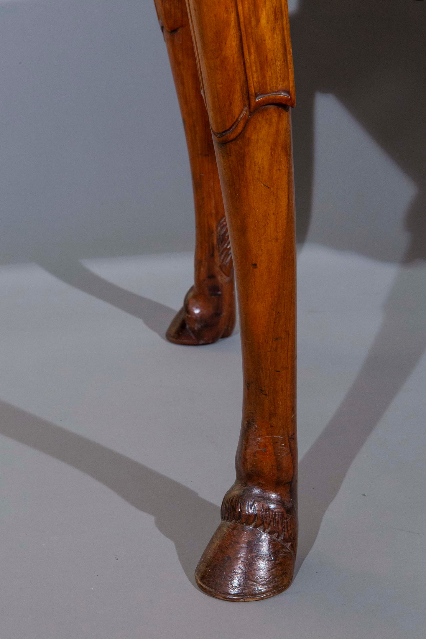 Early 20th Century Chippendale Style Walnut Stool
